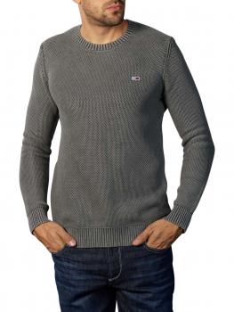 Tommy Jeans Essential Washed Pullover dark grey heather von Tommy Jeans