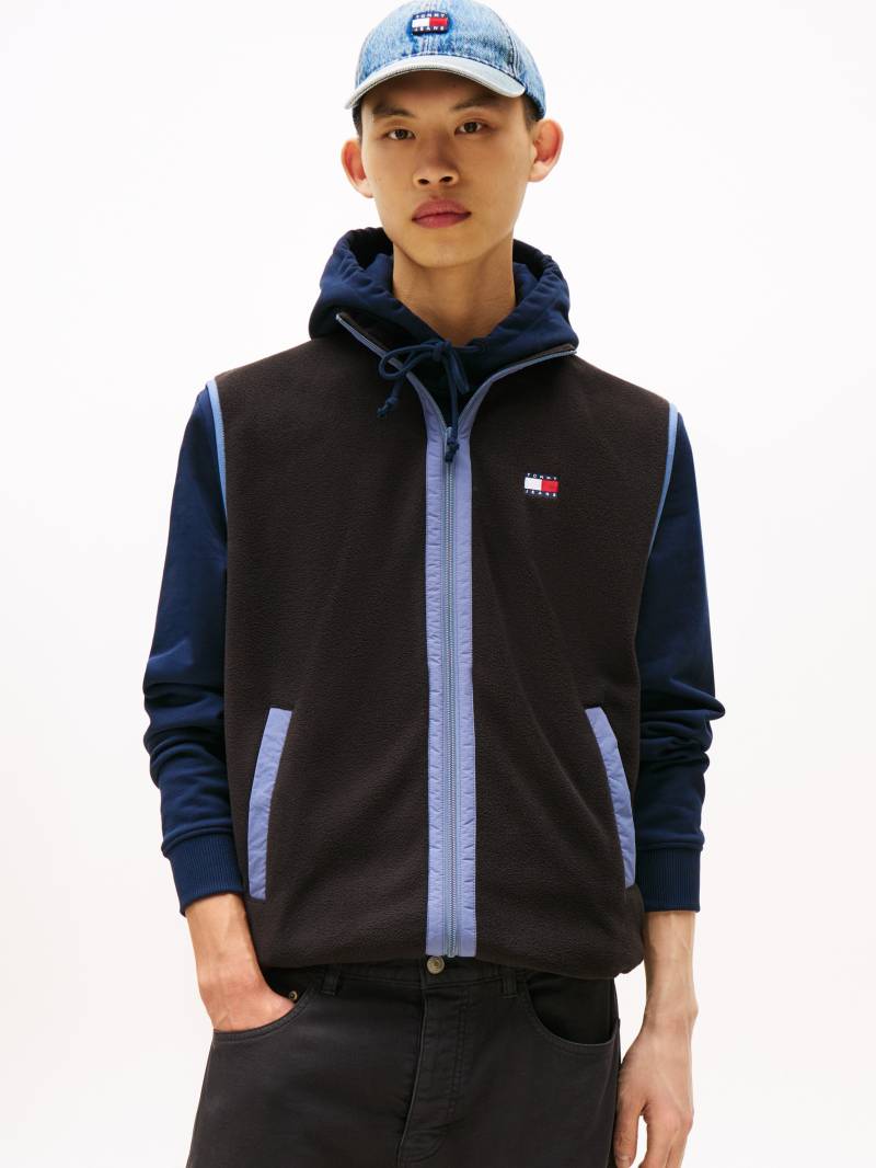 Tommy Jeans Fellimitatweste »TJM REG POLAR FLEECE VEST EXT«, Mit Rundhalsausschnitt von Tommy Jeans