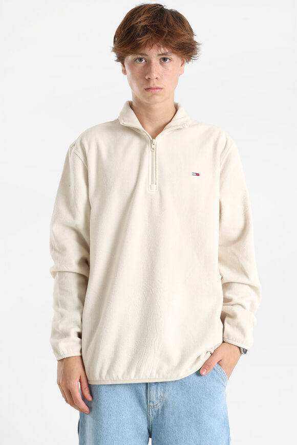 Tommy Jeans Fleece Sweater | Newsprint | Herren  | M von Tommy Jeans