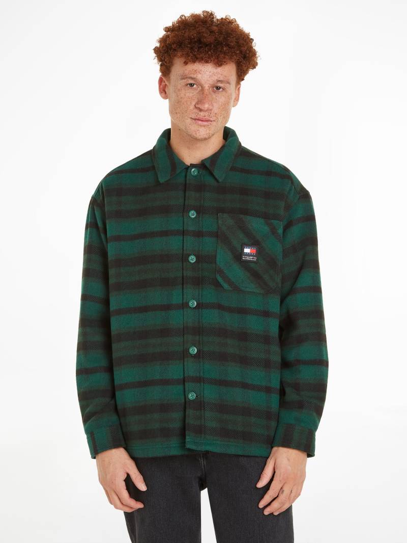 Tommy Jeans Fleecehemd »TJM FLEECE LINED CHECK SHIRT EXT«, mit Streifenmuster von Tommy Jeans