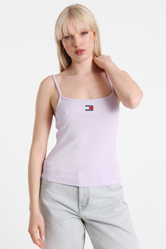 Tommy Jeans Geripptes Trägertop | Lavender Flower | Damen  | M von Tommy Jeans