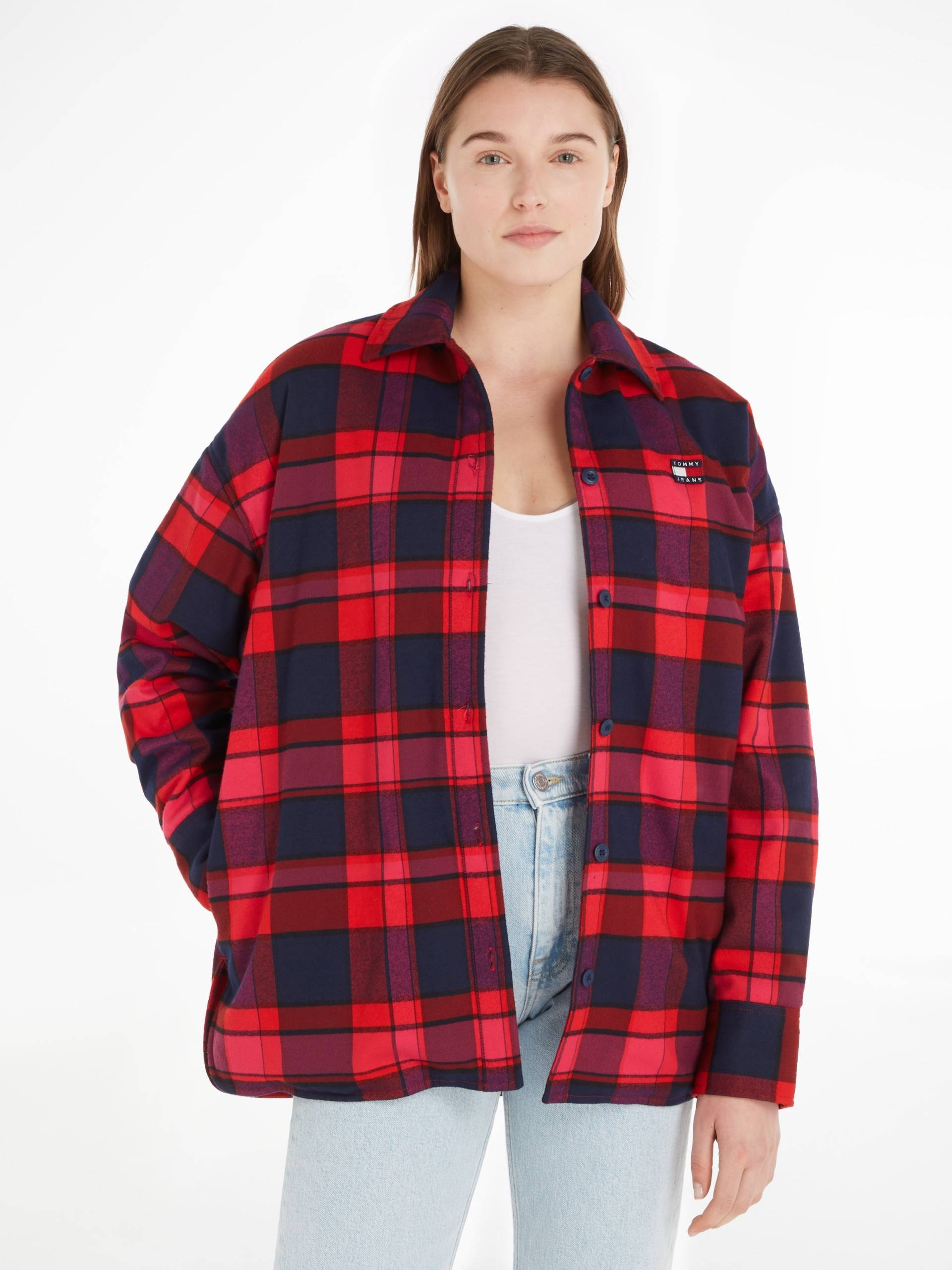 Tommy Jeans Hemdbluse »TJW SPR OVS CHECK OVERSHIRT« von Tommy Jeans