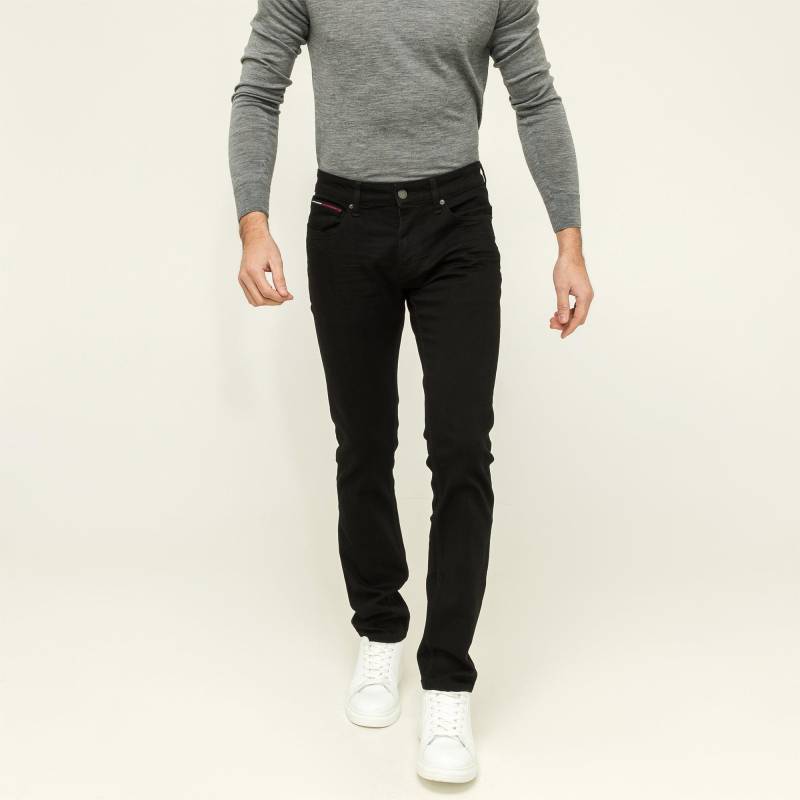 Jeans, Slim Fit Herren Noir  L32/W34 von TOMMY JEANS