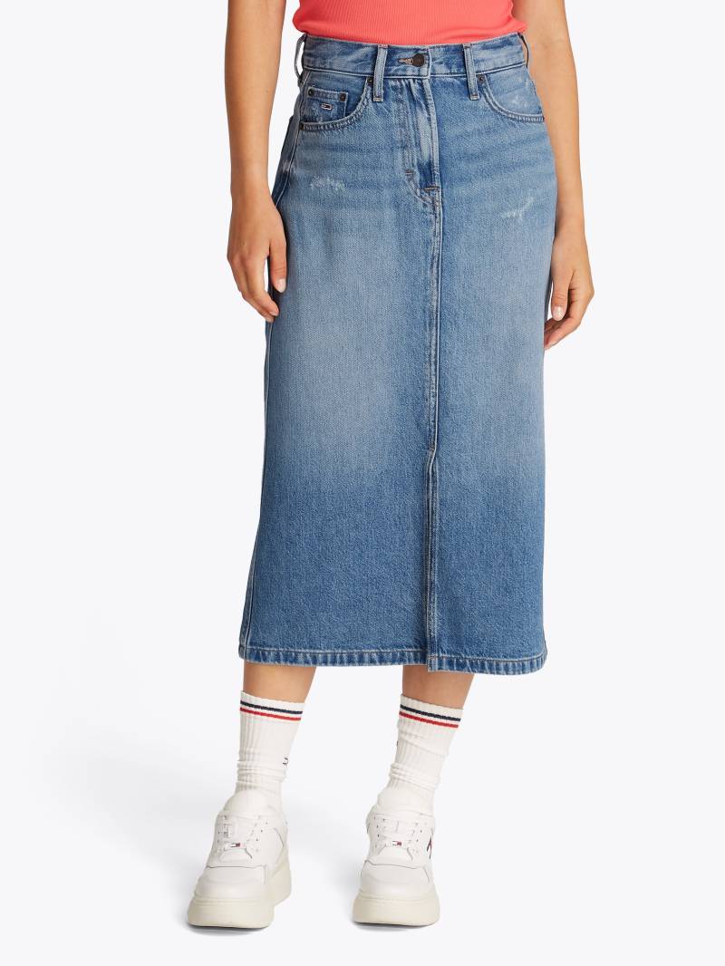 Tommy Jeans Jeansrock »CLAIRE MIDI SKIRT BI8036«, in Midi-Länge, in blauer Waschung von Tommy Jeans