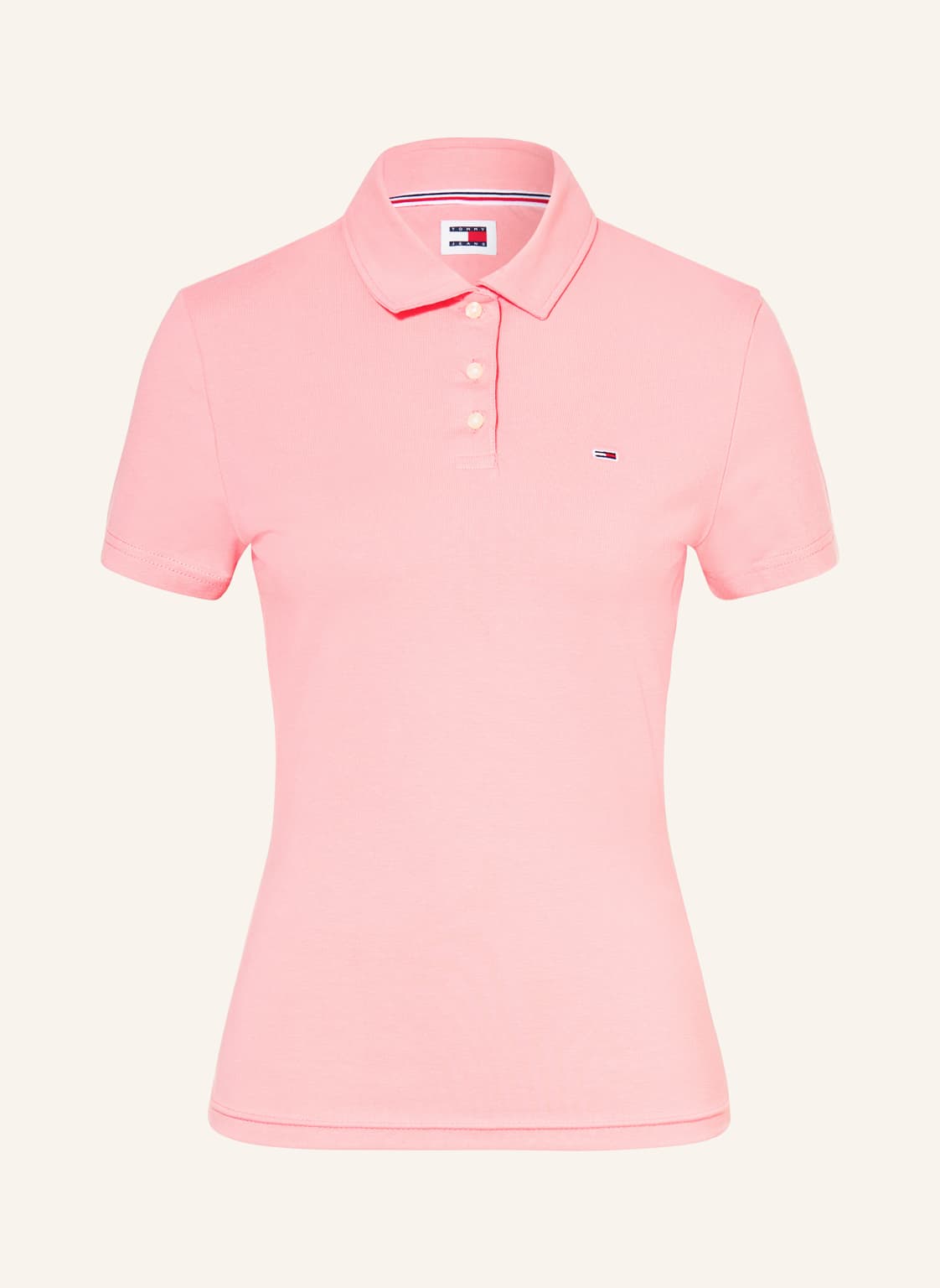 Tommy Jeans Jersey-Poloshirt pink von Tommy Jeans