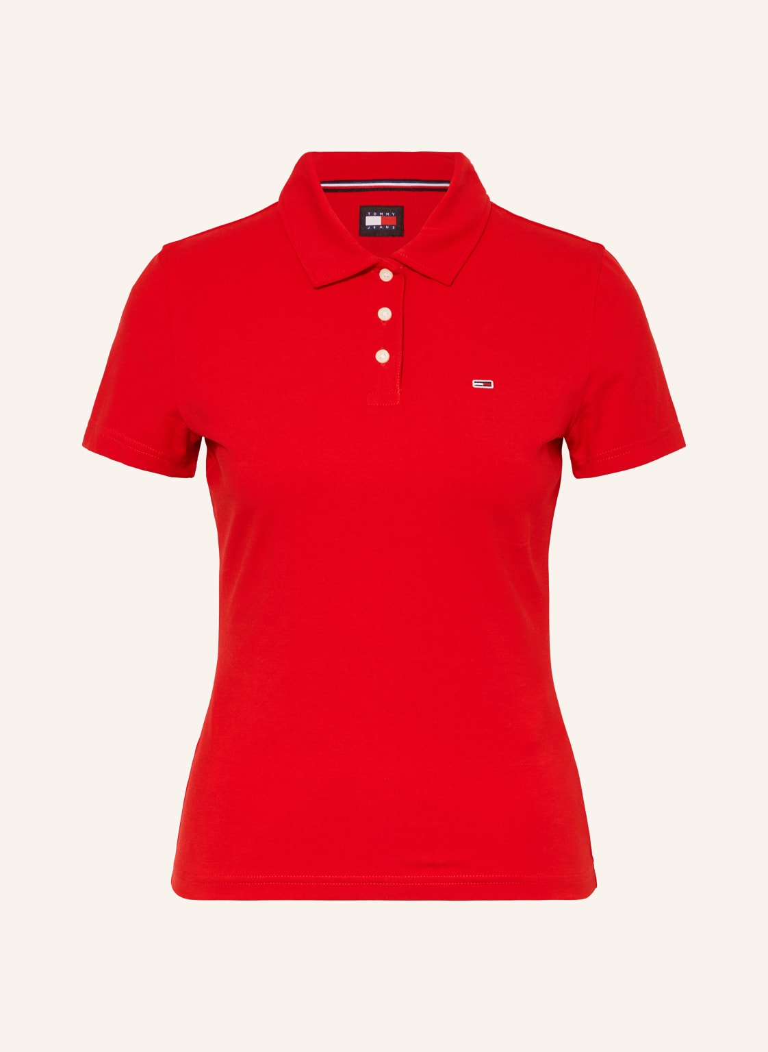 Tommy Jeans Jersey-Poloshirt rot von Tommy Jeans