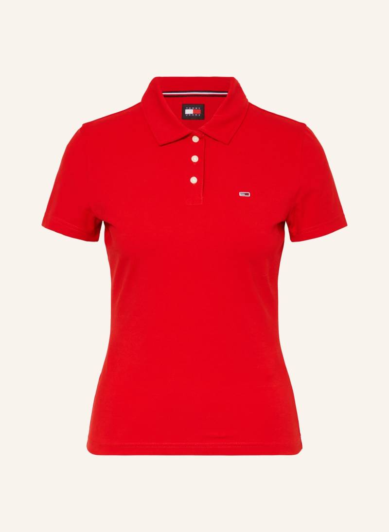 Tommy Jeans Jersey-Poloshirt rot von Tommy Jeans