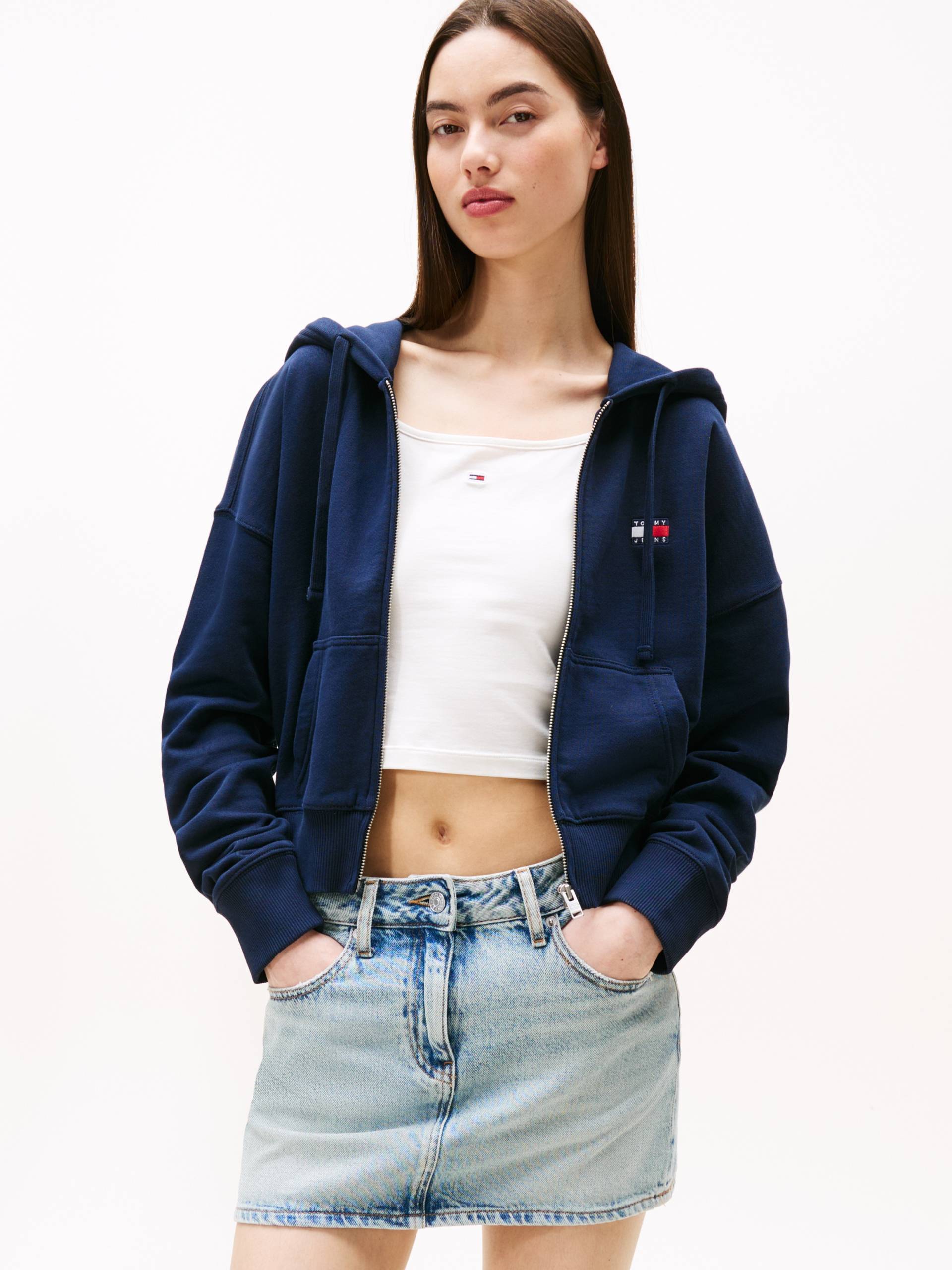 Tommy Jeans Kapuzensweatjacke »TJW BXY CRP ZIP THRU HOODIE« von Tommy Jeans
