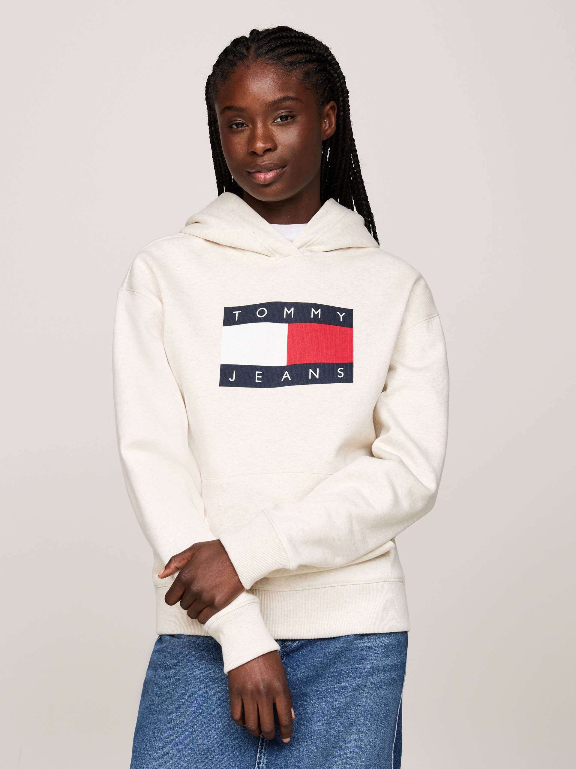 Tommy Jeans Kapuzensweatshirt, mit grossem Logo Tommy Jeans Kapuzensweatshirt, mit grossem Logo von Tommy Jeans
