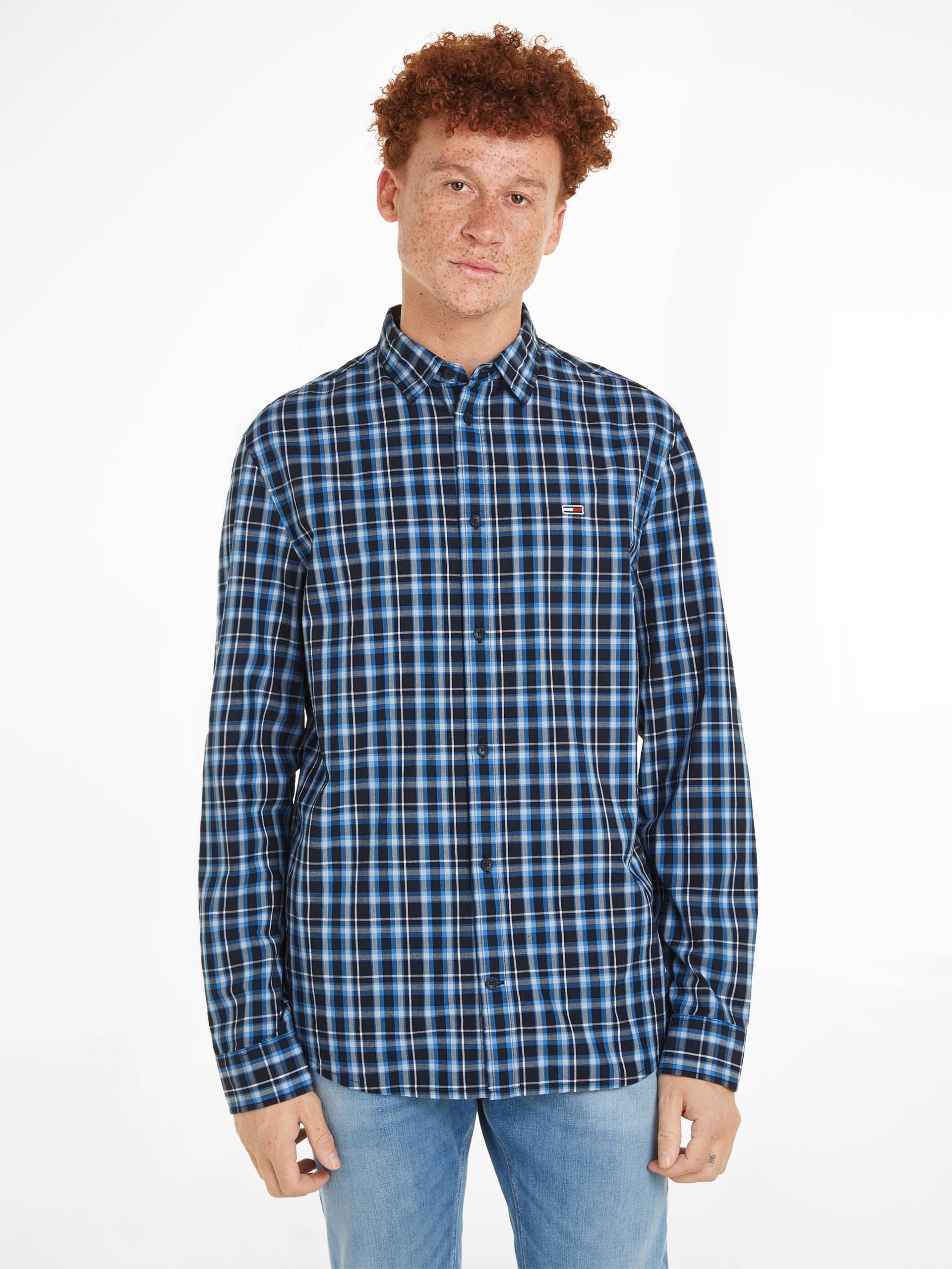 Tommy Jeans Karohemd »TJM REG ESSENTIAL CHECK SHIRT«, mit Logostickerei von Tommy Jeans