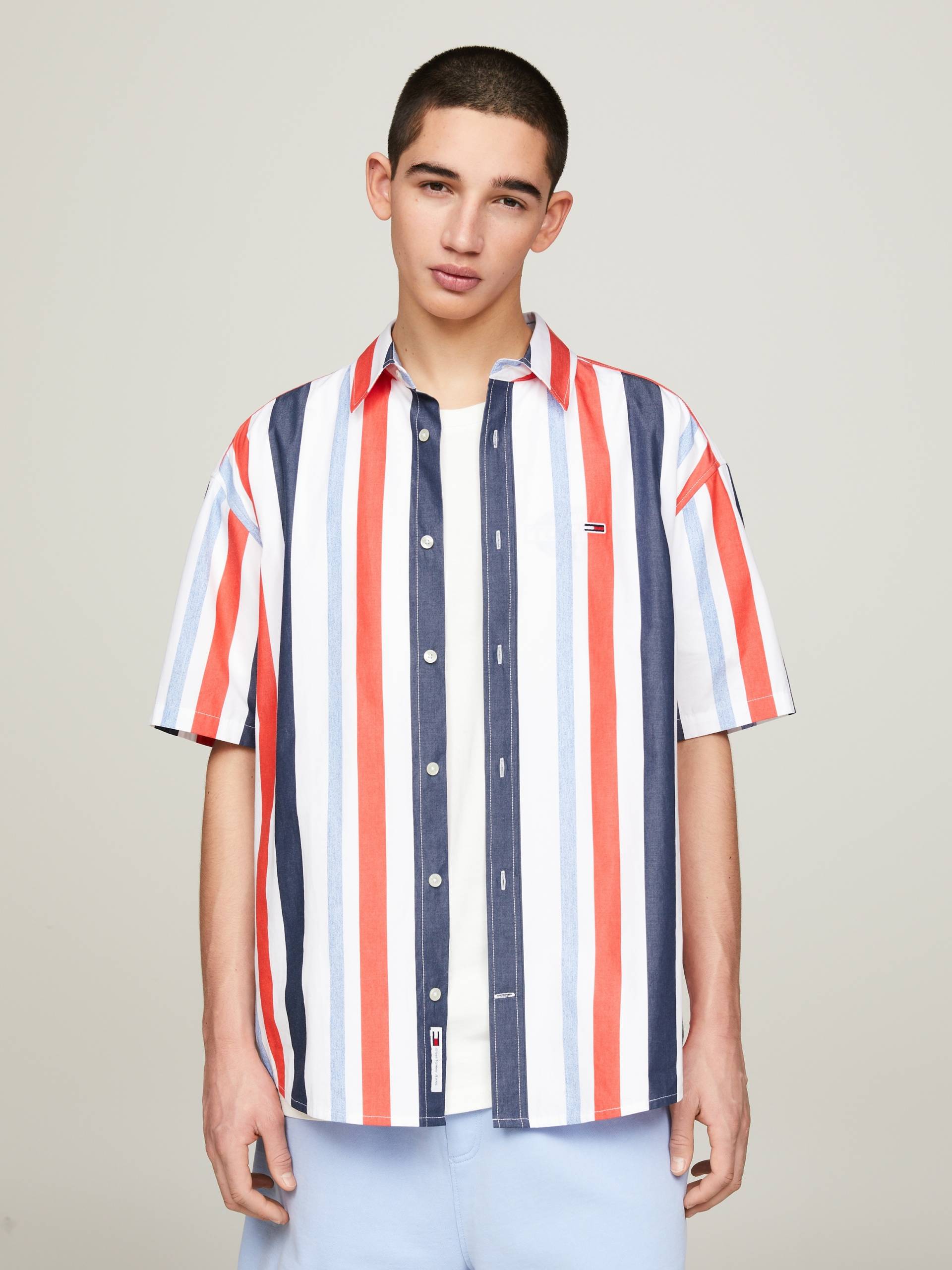 Tommy Jeans Kurzarmhemd »TJM RLX STRIPES SHIRT« von Tommy Jeans