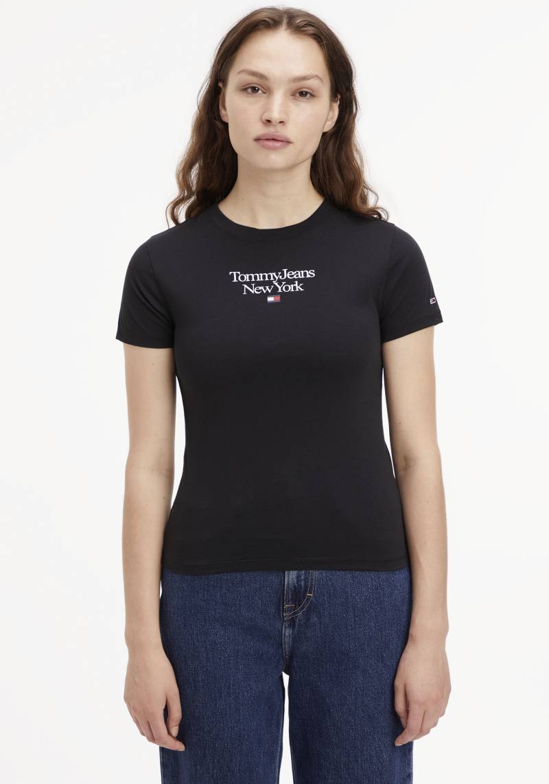 Tommy Jeans Kurzarmshirt »TJW BBY ESSENTIAL LOGO 1 SS«, mit Tommy Jeans Label-Druck auf Brusthöhe von Tommy Jeans