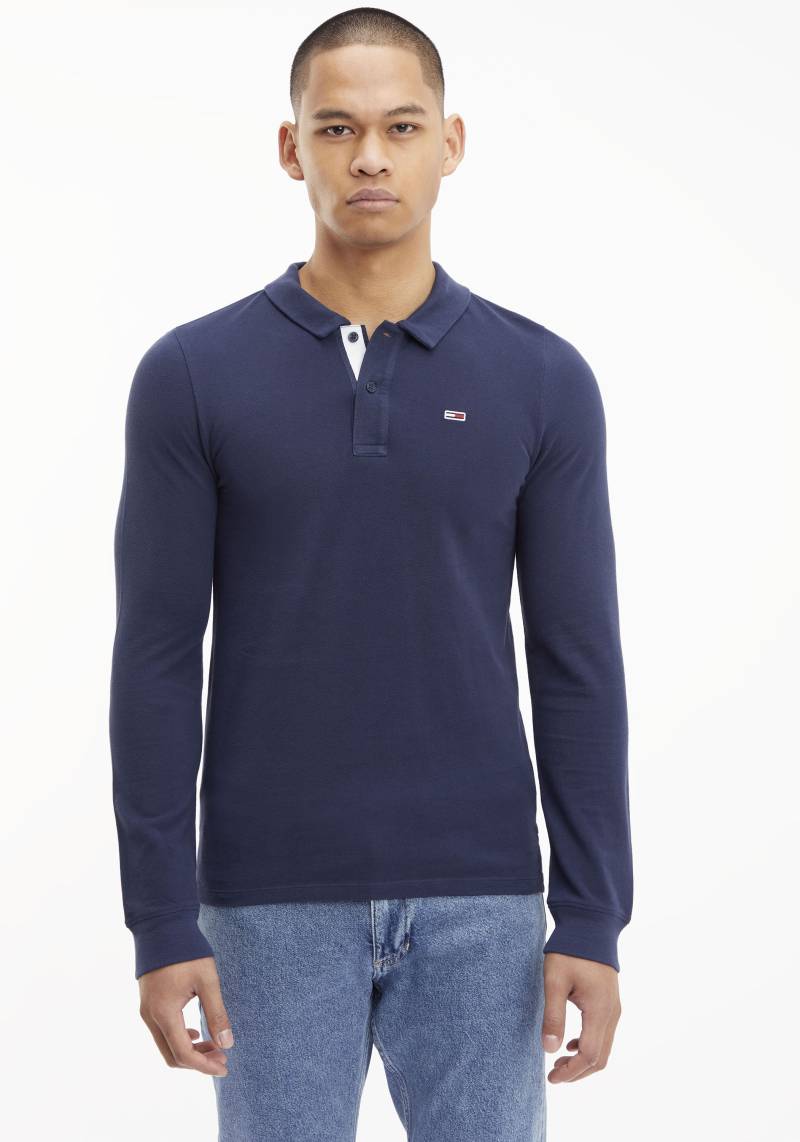 Tommy Jeans Langarm-Poloshirt »TJM SLIM SOLID LS POLO« von Tommy Jeans