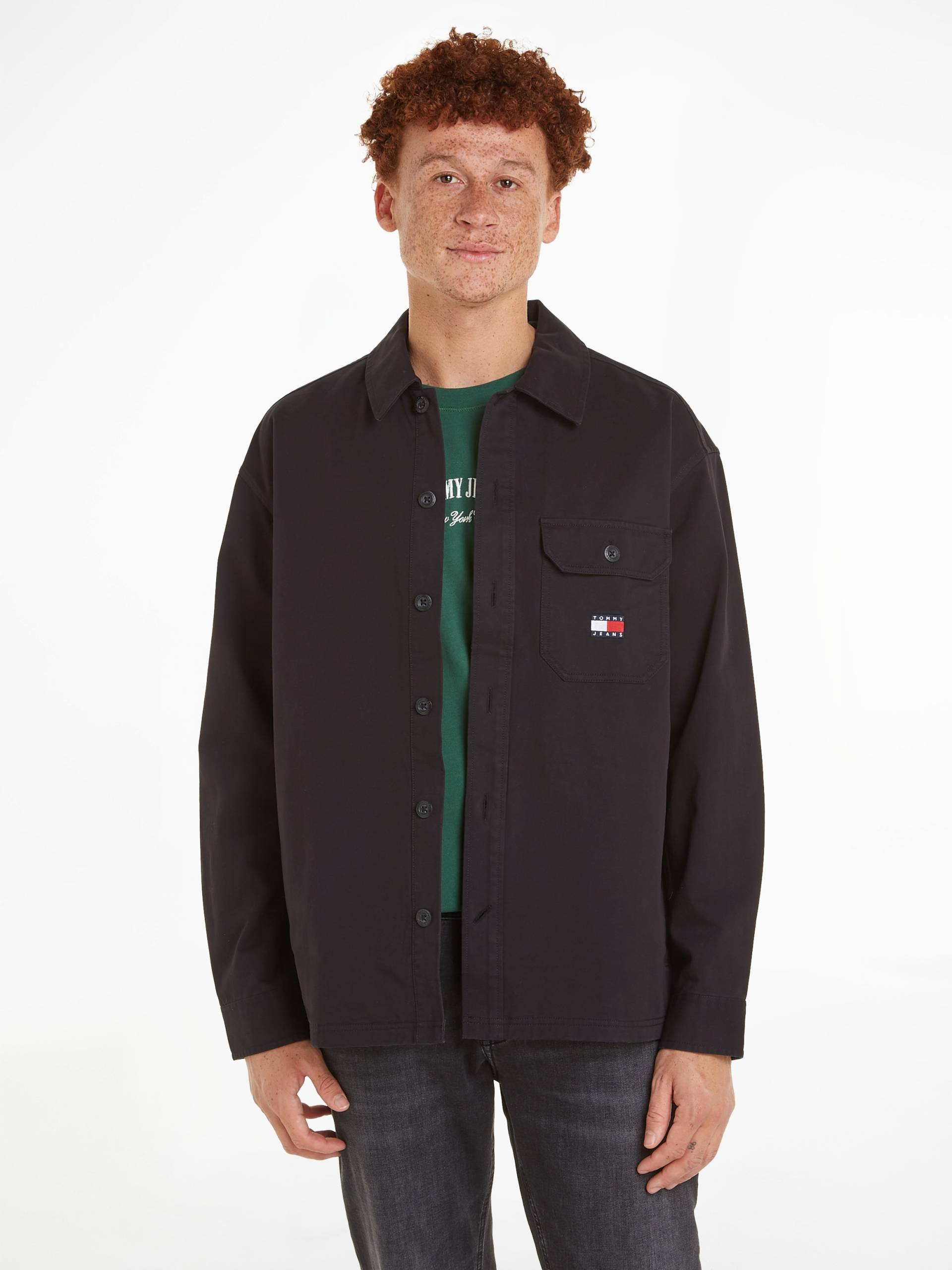 Tommy Jeans Langarmhemd »TJM ESSENTIAL SOLID OVERSHIRT« von Tommy Jeans