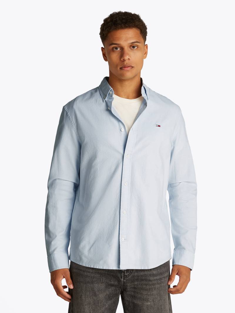 Tommy Jeans Langarmhemd »TJM REG OXFORD SHIRT EXT«, Mit Rundhalsausschnitt von Tommy Jeans