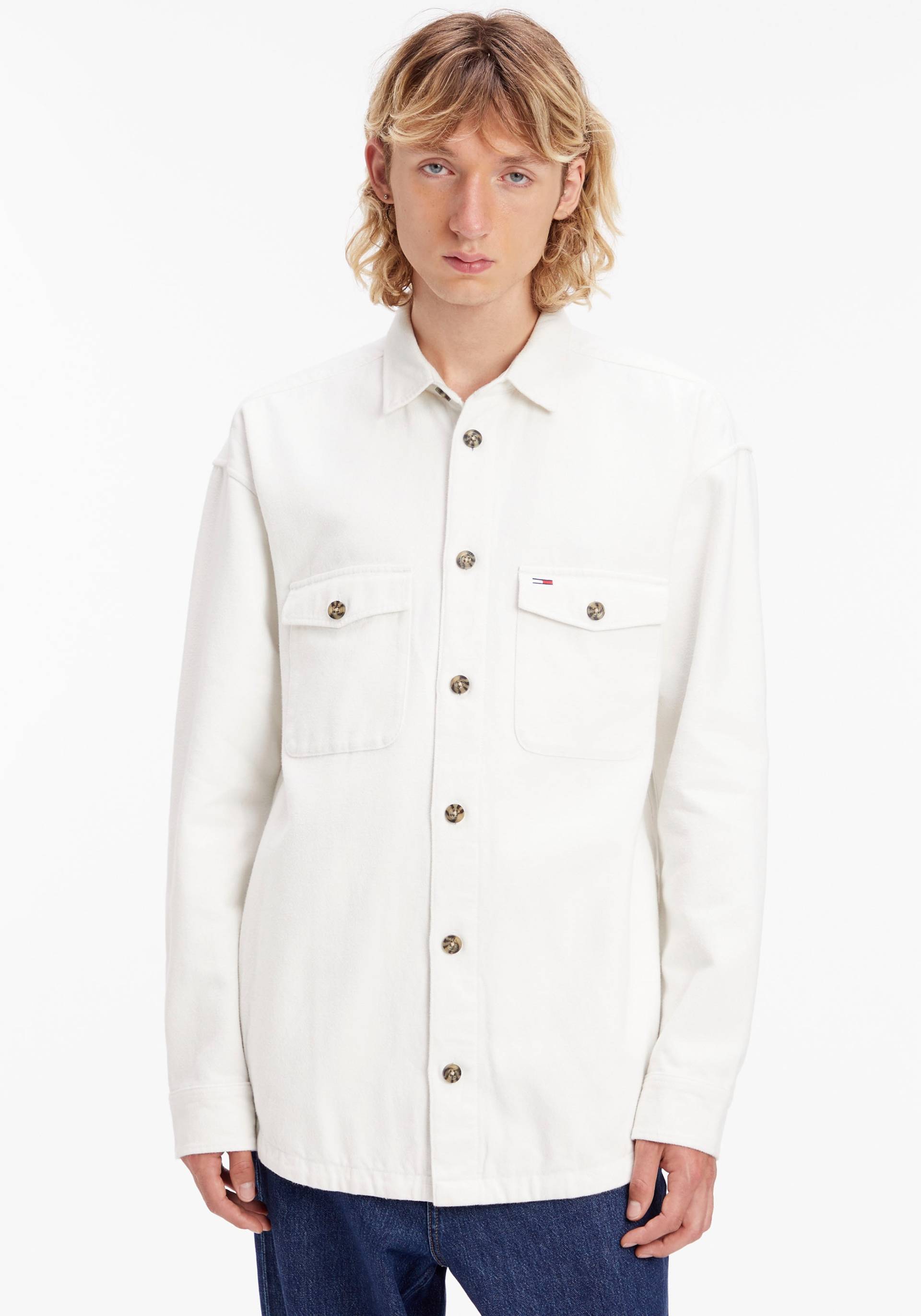 Tommy Jeans Langarmhemd »TJM SOFT CASUAL OVERSHIRT« von Tommy Jeans