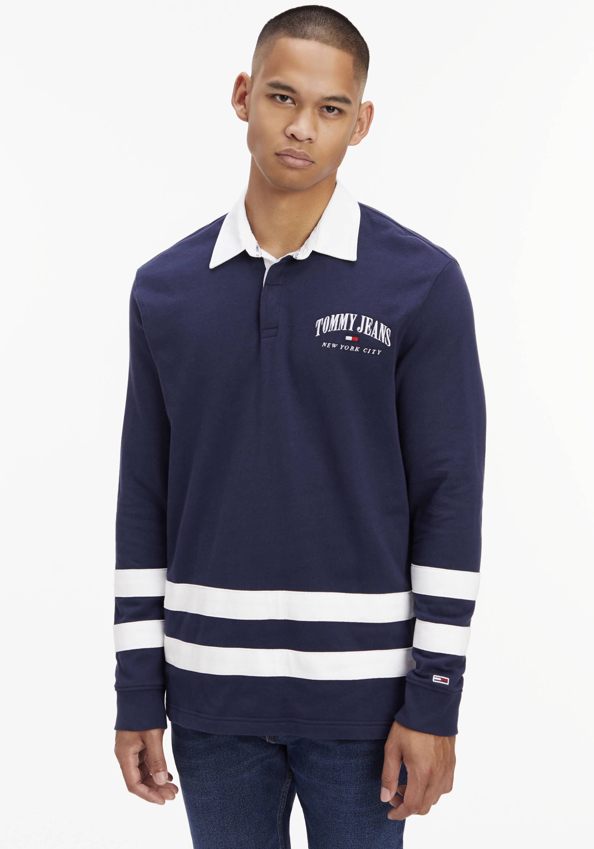 Tommy Jeans Langarmshirt »TJM RLXD VARSITY RUGBY« von Tommy Jeans