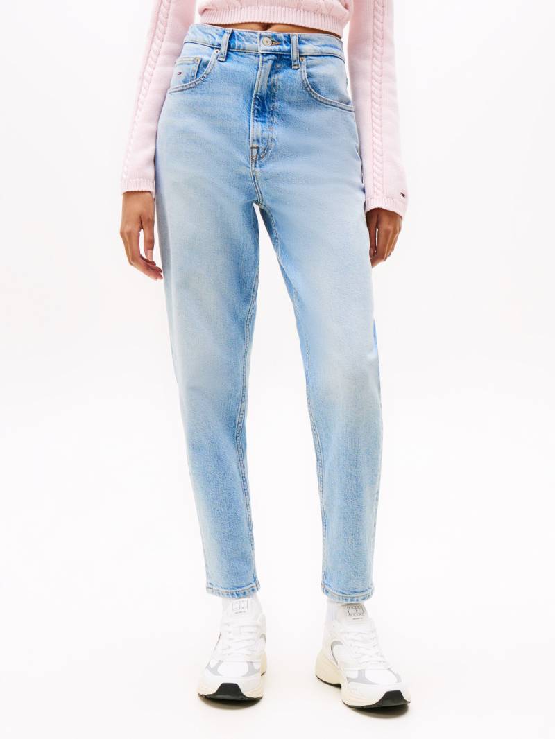 Tommy Jeans Mom-Jeans »High waist - Mom-Jeans Tapered«, mit Logo-Stickereien, in knöchelfreier Länge von Tommy Jeans