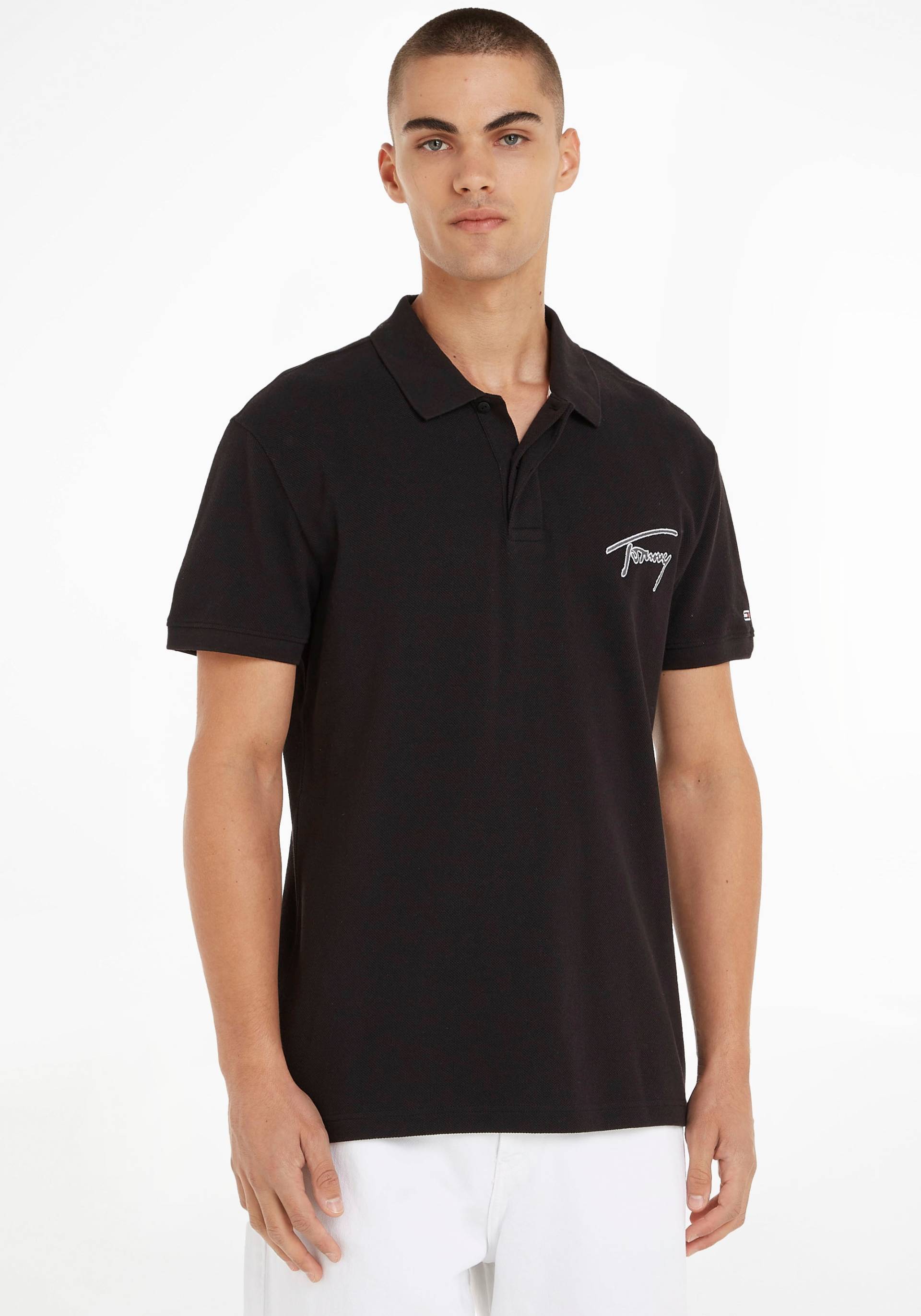 Tommy Jeans Poloshirt »TJM CLSC SIGNATURE POLO«, (1 tlg.), mit Logostickerei von Tommy Jeans