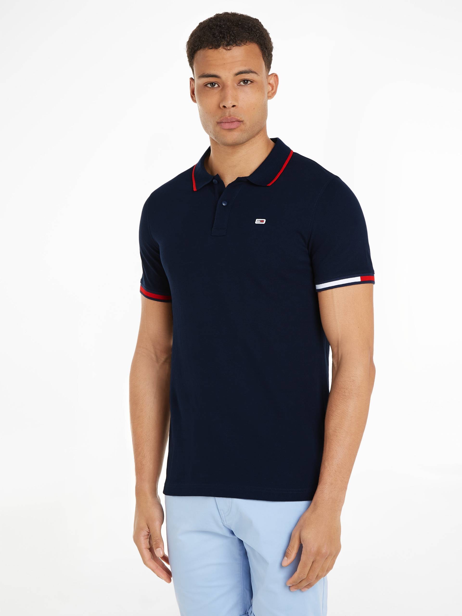 Tommy Jeans Poloshirt »TJM REG FLAG CUFFS POLO« von Tommy Jeans