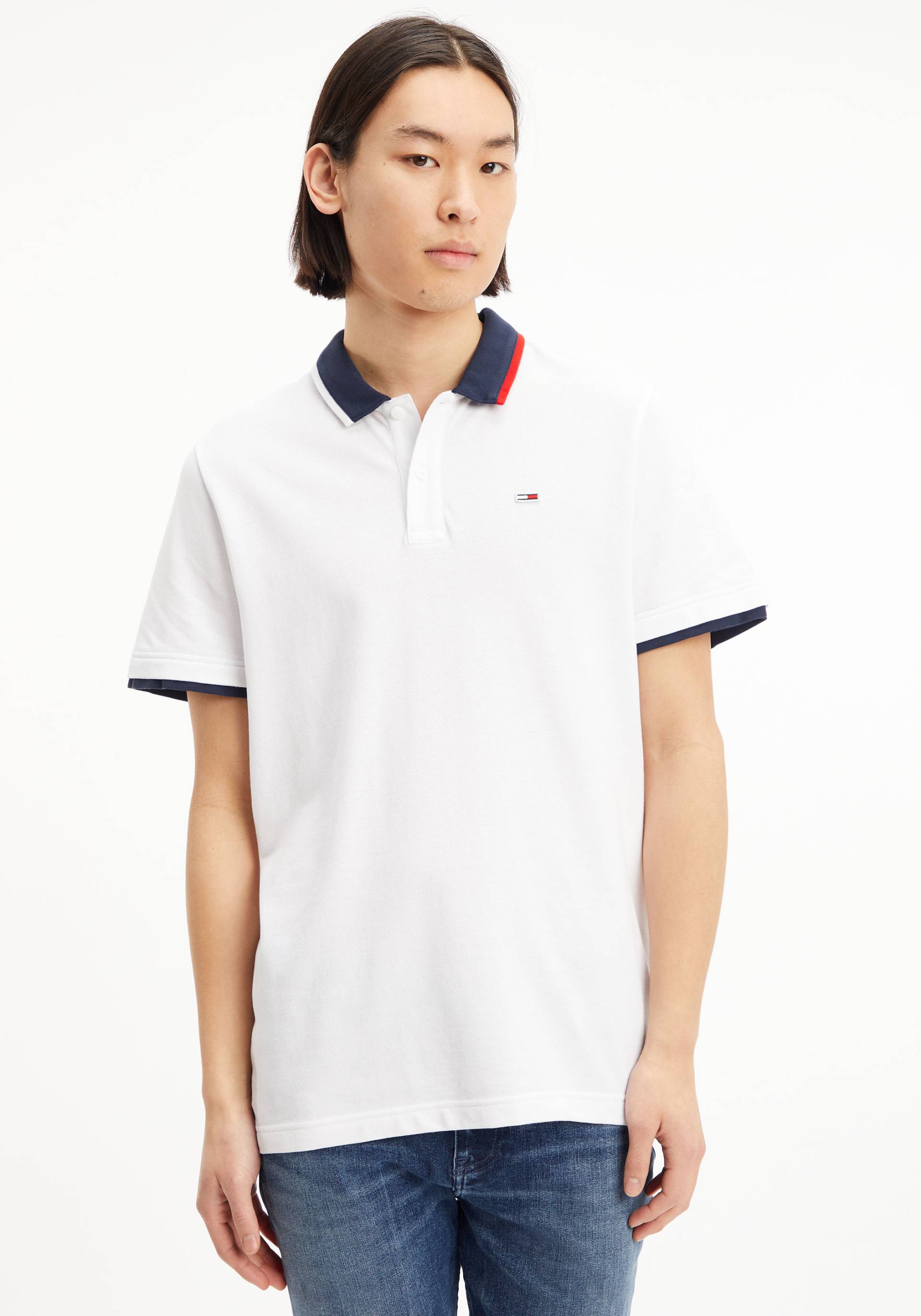 Tommy Jeans Poloshirt »TJM REG FLAG NECK POLO« von Tommy Jeans