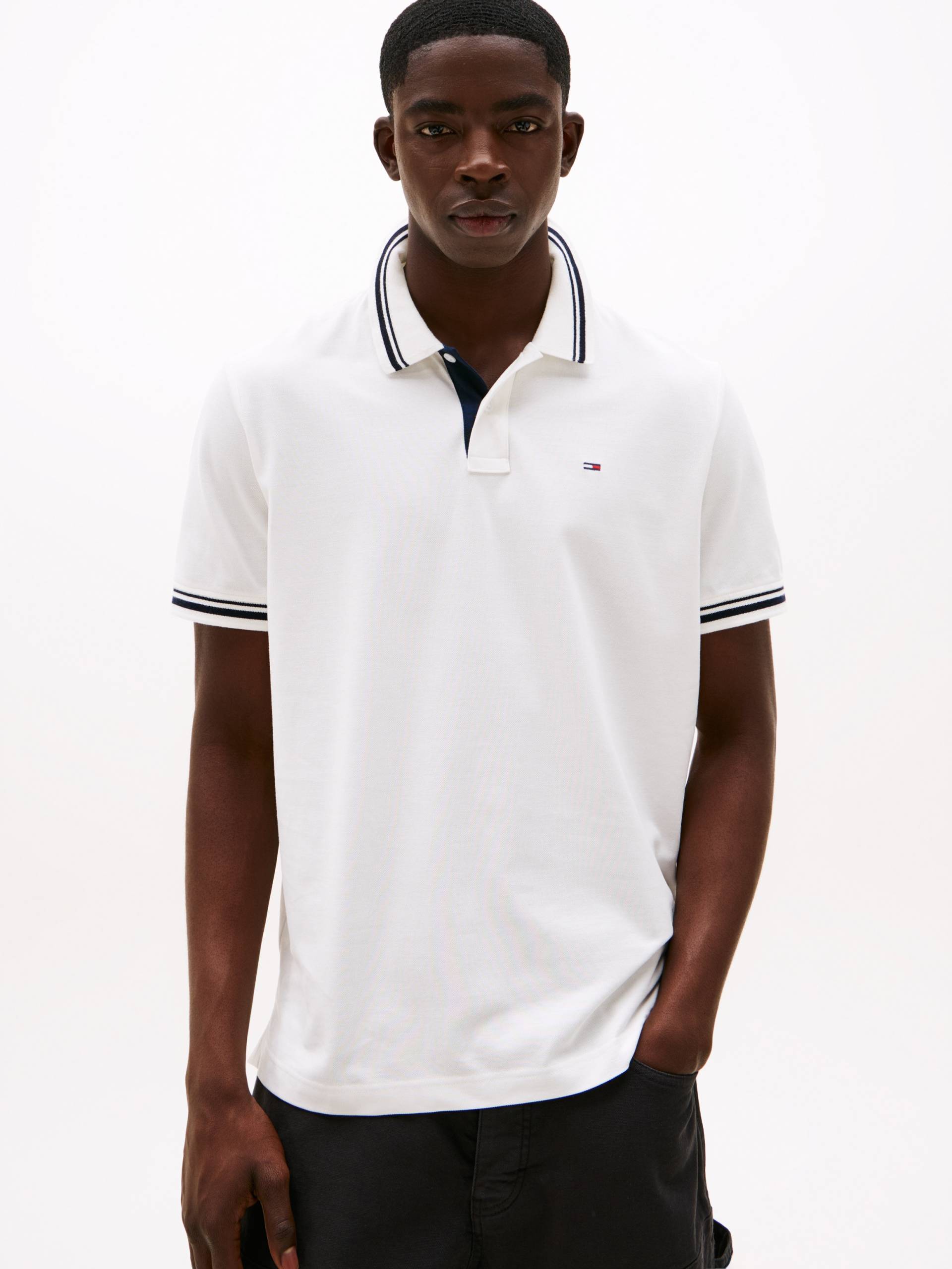 Tommy Jeans Poloshirt »TJM REG TIPPED POLO EXT«, Mit Rundhalsausschnitt von Tommy Jeans