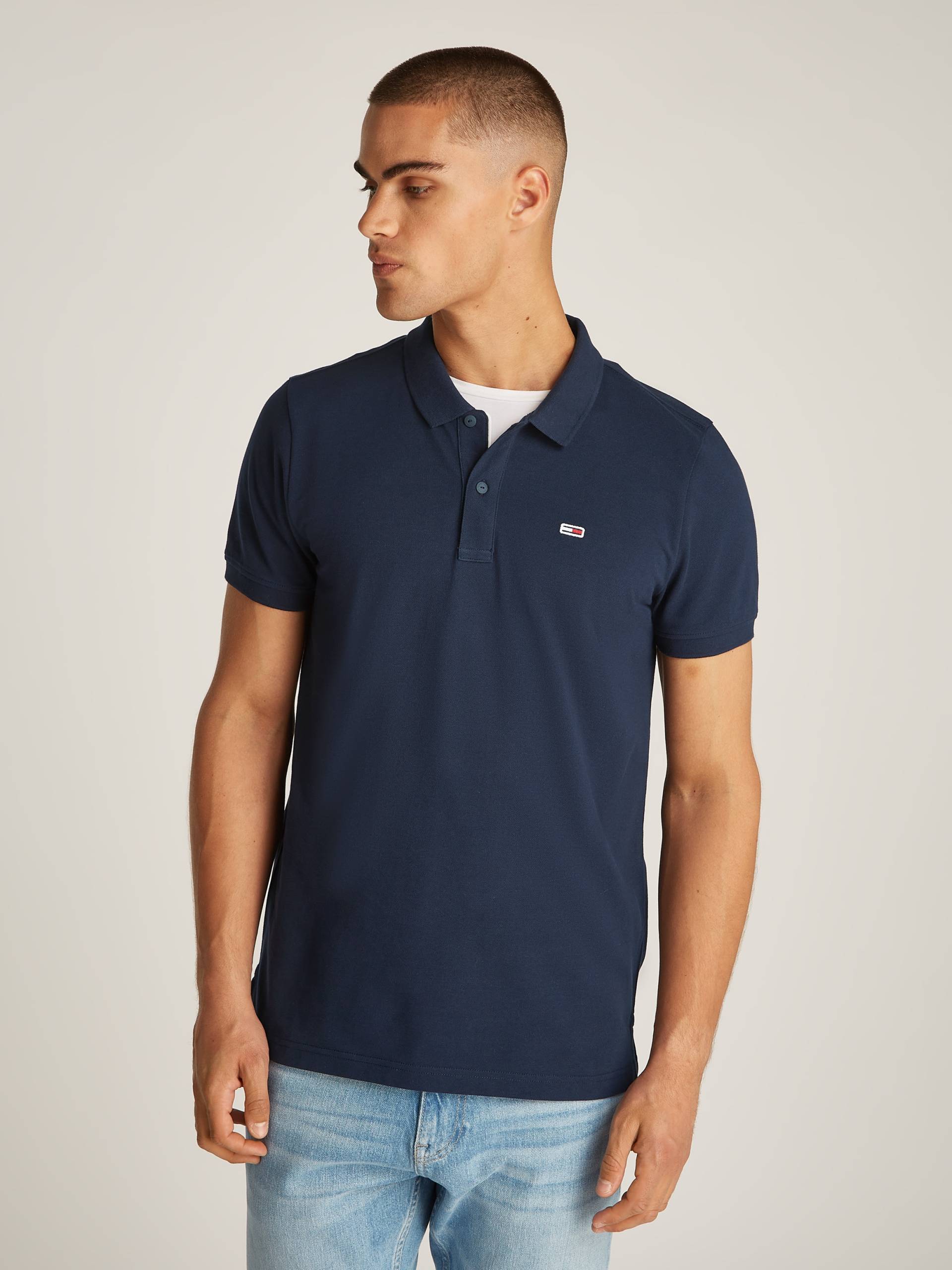 Tommy Jeans Poloshirt »TJM SLIM PLACKET POLO«, Piqué mit Polokragen von Tommy Jeans