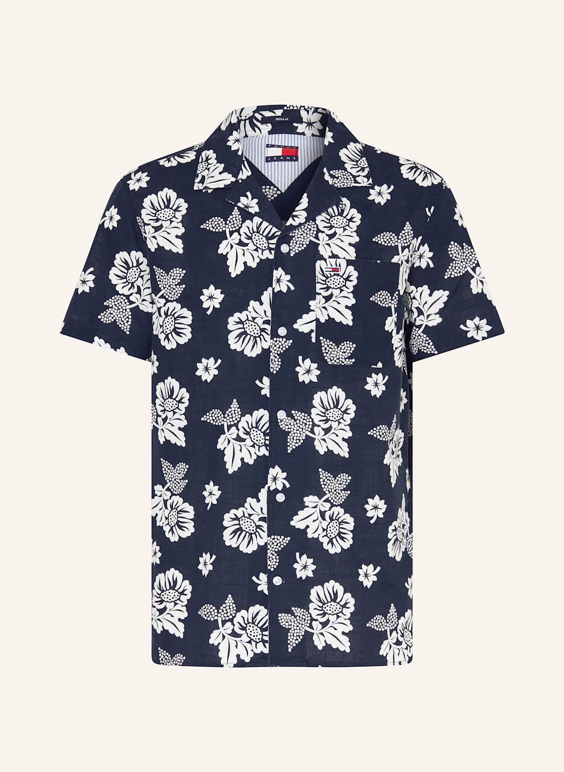 Tommy Jeans Resorthemd Comfort Fit blau von Tommy Jeans