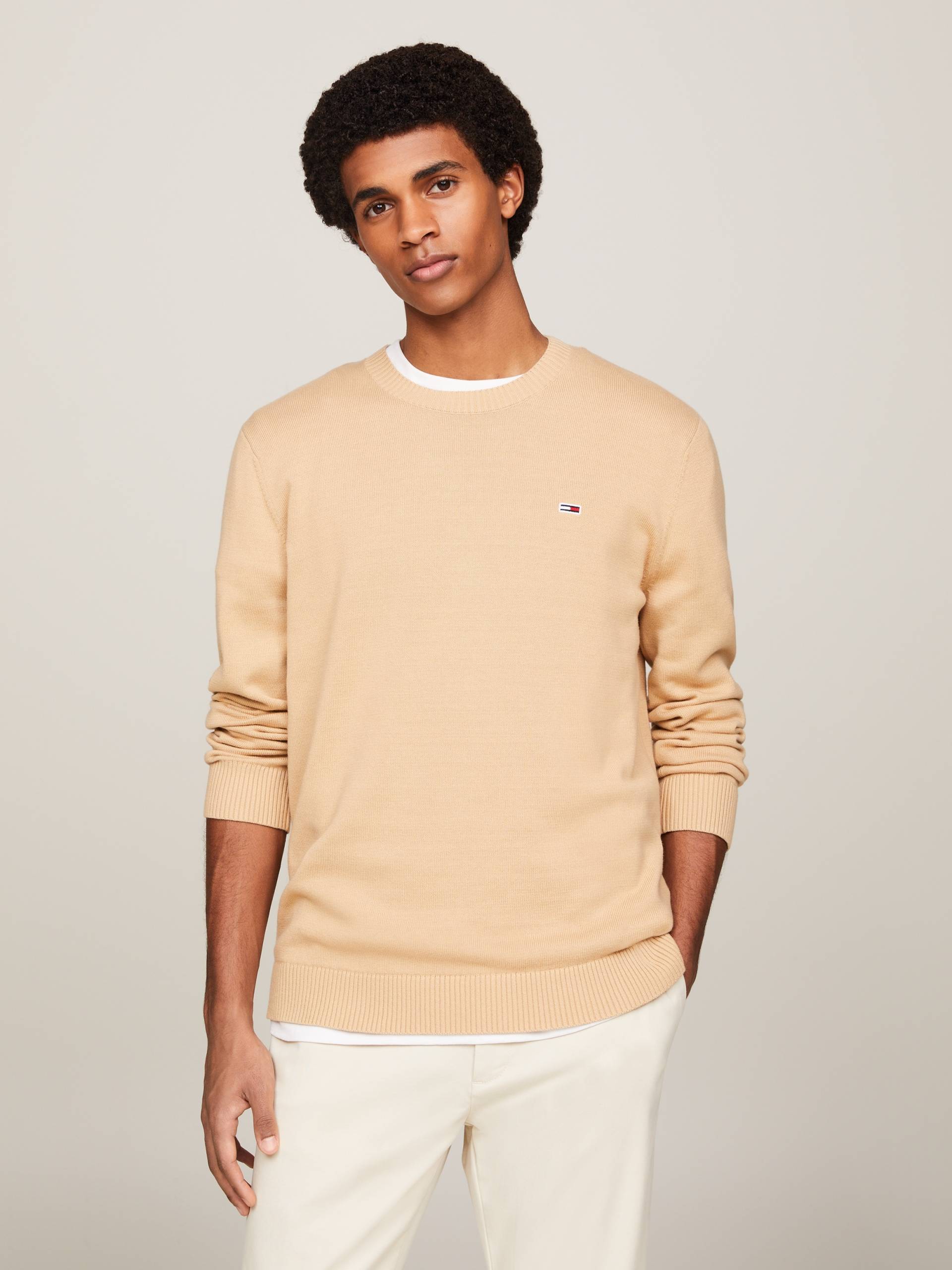 Tommy Jeans Rundhalspullover »TJM SLIM ESSENTIAL LIGHT SWEATER« von Tommy Jeans