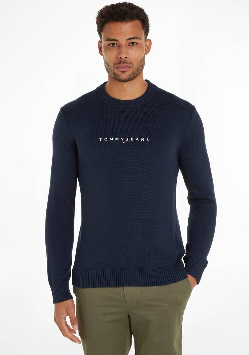 Tommy Jeans Rundhalspullover »TJM SLIM LINEAR LOGO SWEATER« von Tommy Jeans