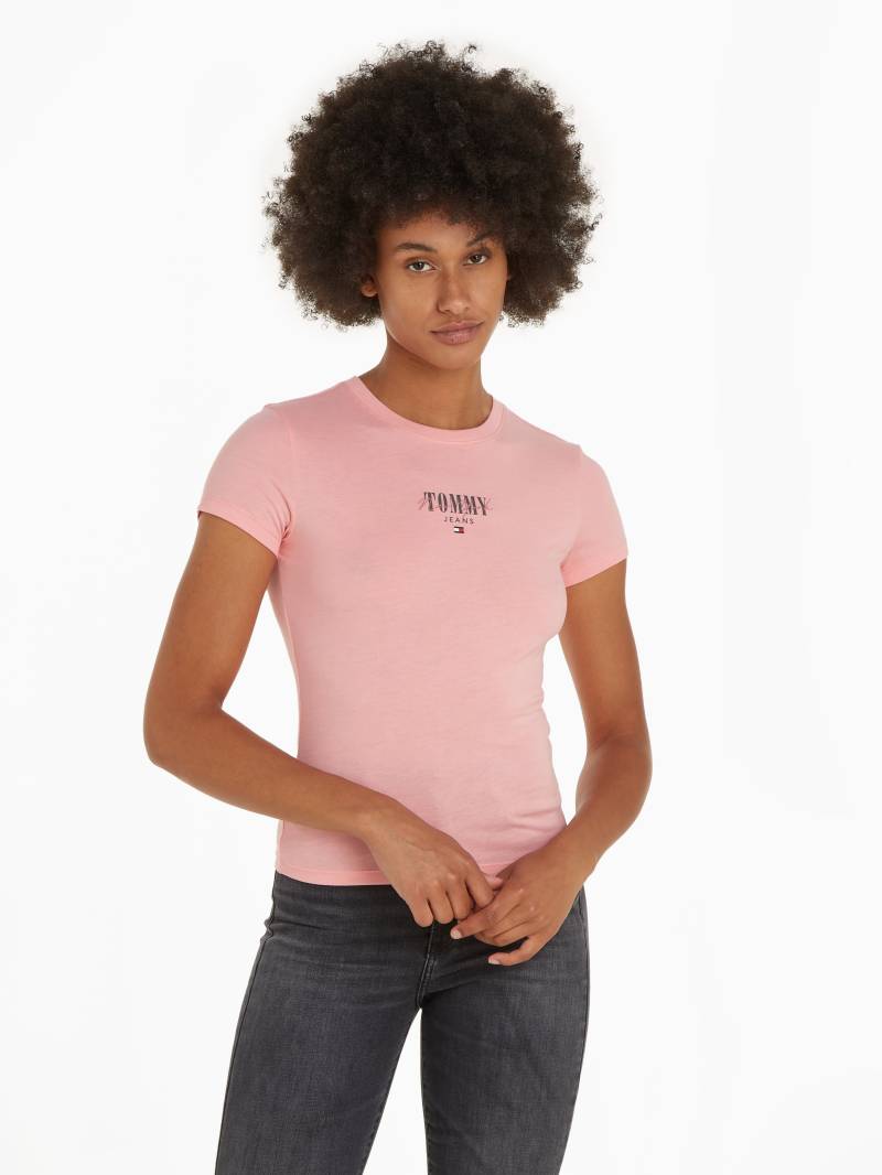 Tommy Jeans Rundhalsshirt »Rib Slim Essential Logo« von Tommy Jeans