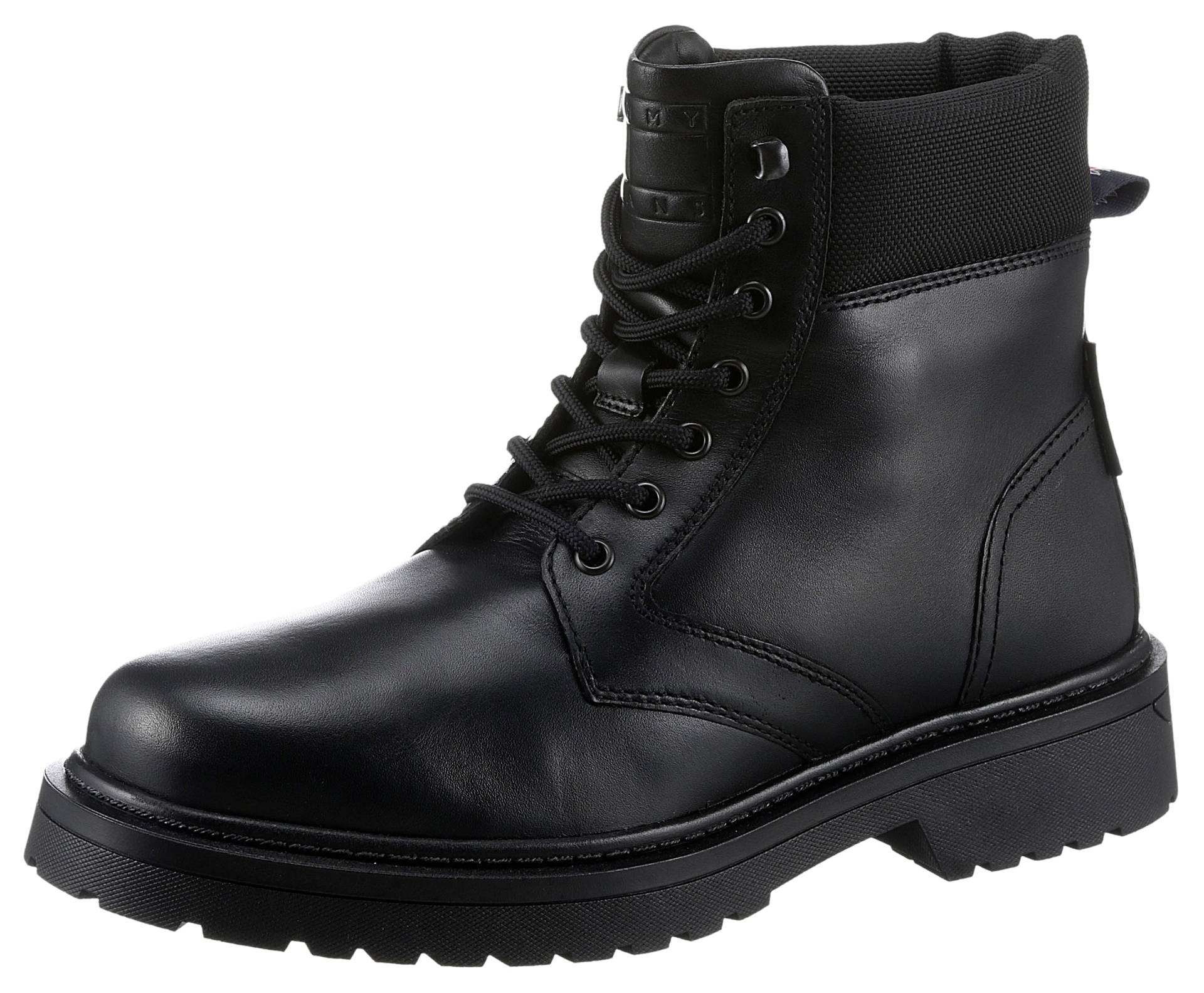 Tommy Jeans Schnürboots »TJM LACE UP BOOT«, Blockabsatz, Schnürstiefelette mit wattiertem Schaftrand Tommy Jeans Schnürboots »TJM LACE UP BOOT«, Blockabsatz, Schnürstiefelette mit wattiertem Schaftrand von Tommy Jeans