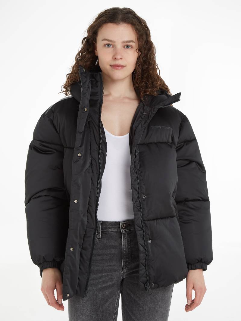 Tommy Jeans Steppjacke »TJW OVR SATIN PUFFER«, mit Kapuze, mit Tommy Jeans Markenlabel von Tommy Jeans