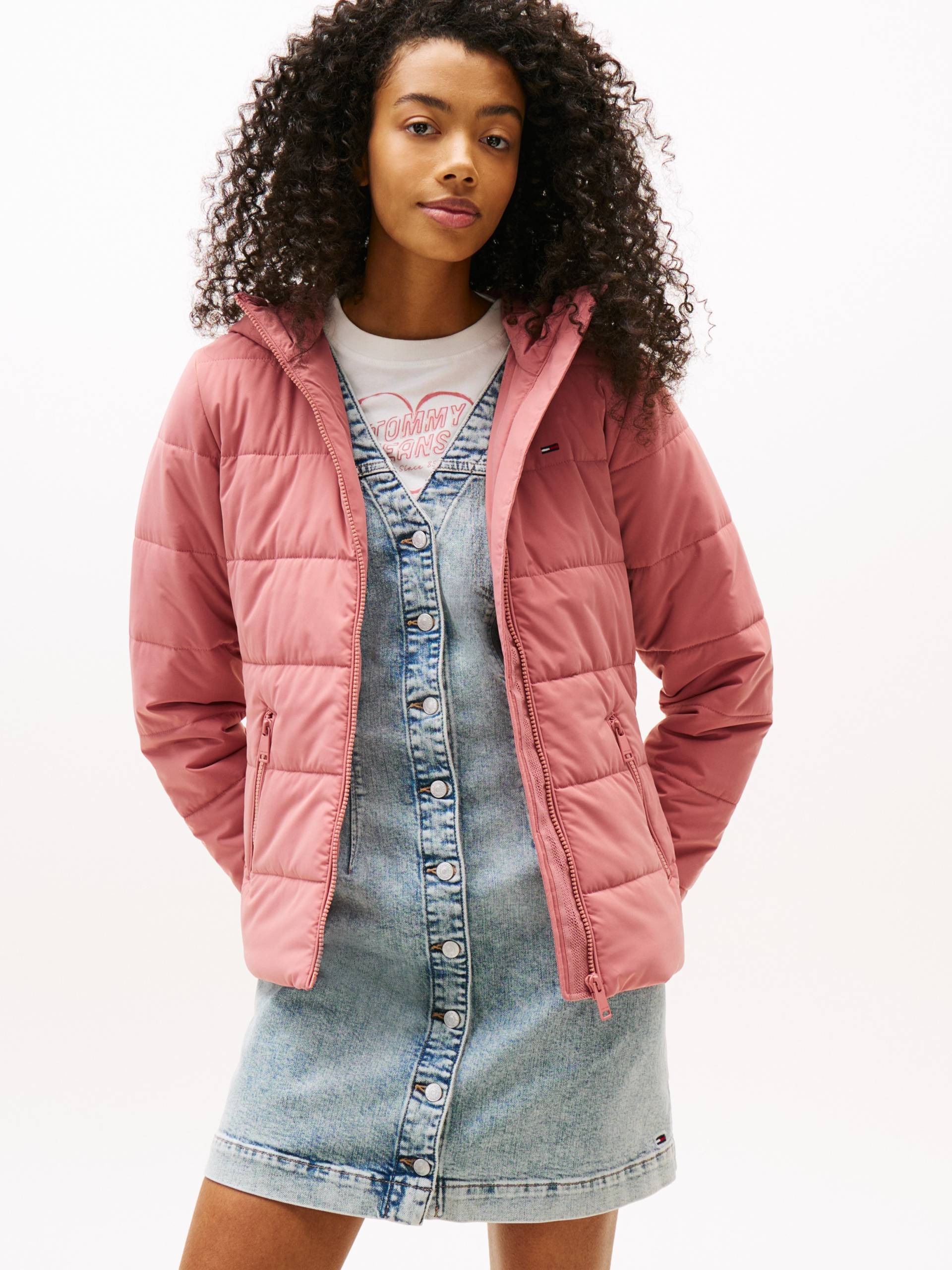 Tommy Jeans Steppjacke »TJW SLIM LW HOODED PADDED JACKET«, mit Kapuze von Tommy Jeans