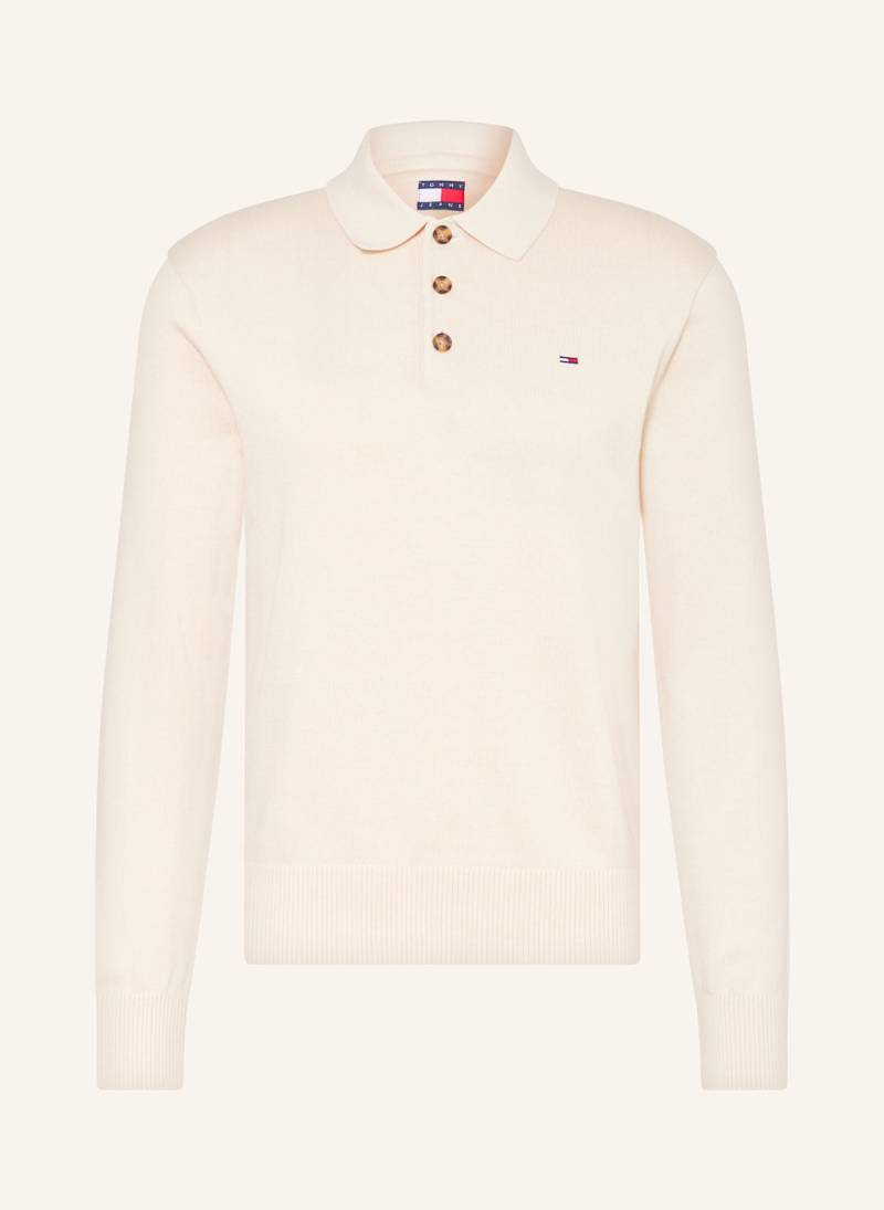 Tommy Jeans Strick-Poloshirt beige von Tommy Jeans