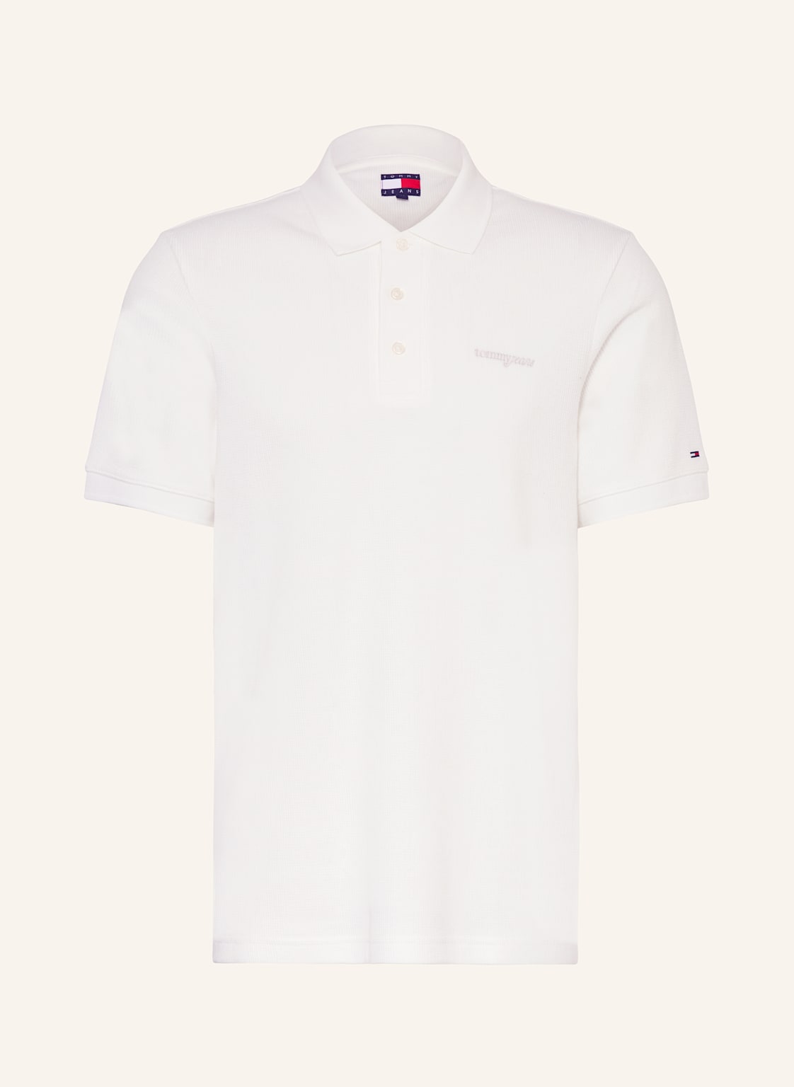 Tommy Jeans Strick-Poloshirt weiss Tommy Jeans Strick-Poloshirt weiss von Tommy Jeans