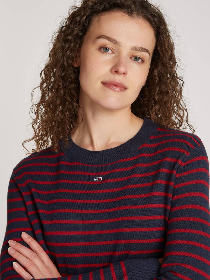 Tommy Jeans Strickpullover »TJW ESSENTIAL CREW NECK SWEATER«, mit Logostickerei von Tommy Jeans
