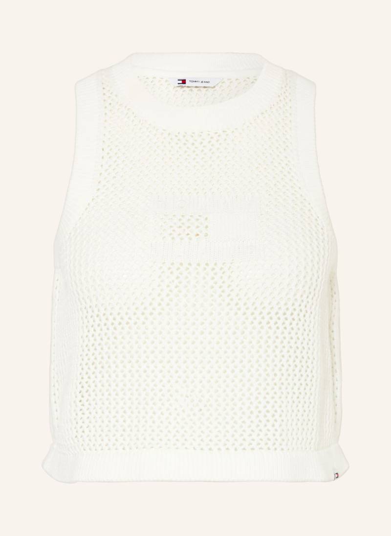 Tommy Jeans Stricktop weiss von Tommy Jeans