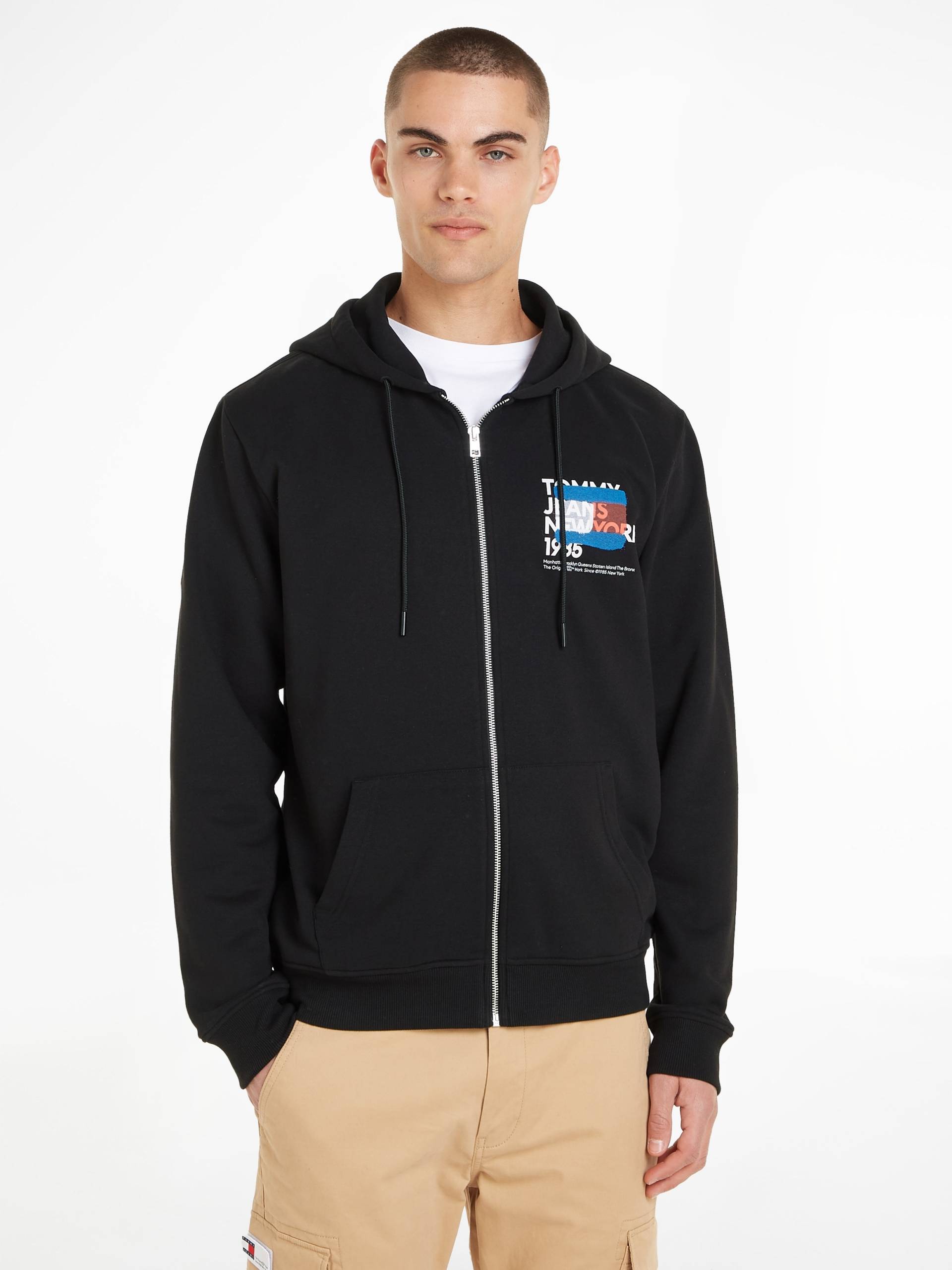 Tommy Jeans Sweatjacke »TJM REG GRAFFITI ZIP TRU«, beidseitig bedruckt mit modischem Print von Tommy Jeans