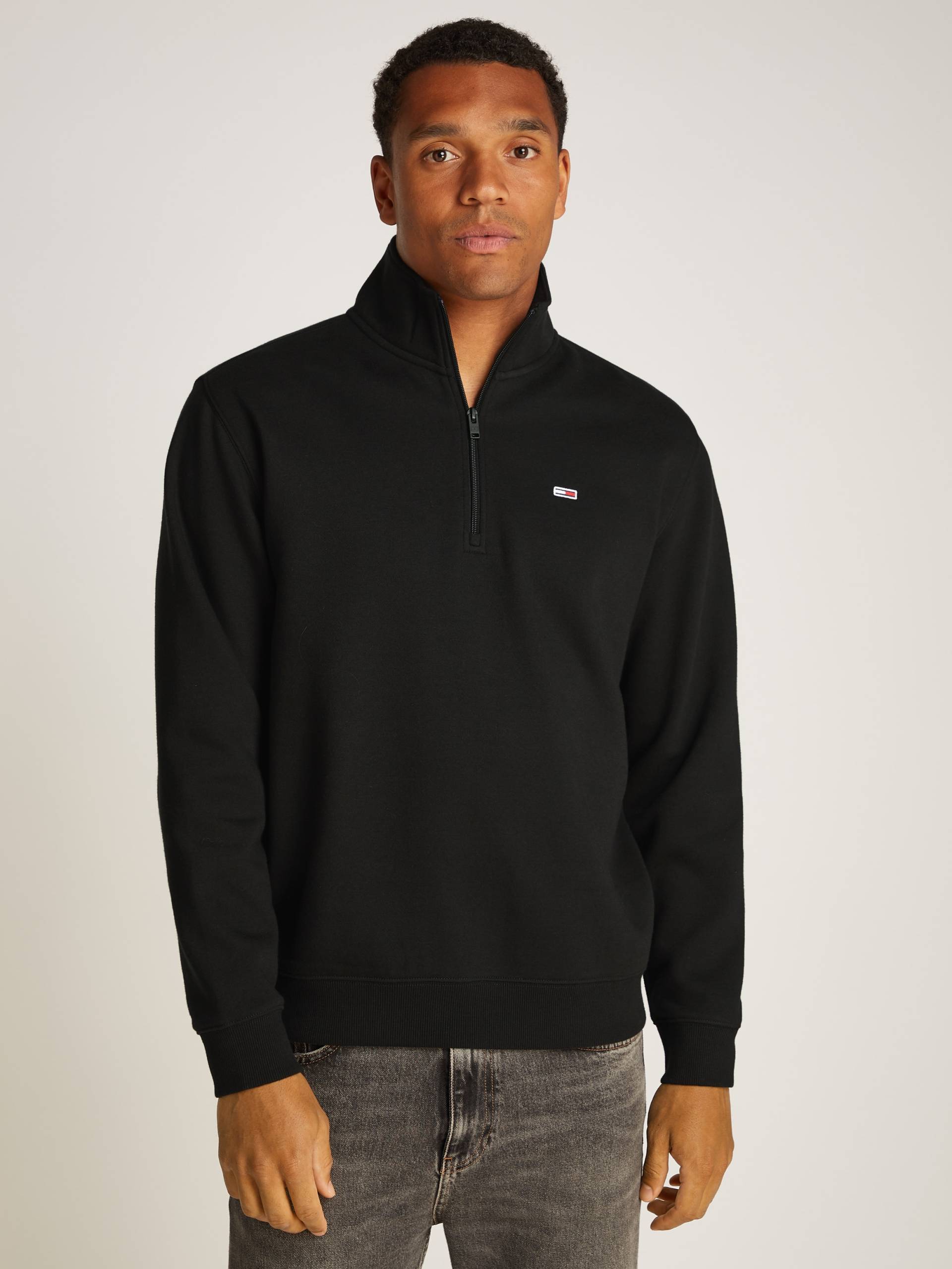 Tommy Jeans Sweatshirt »TJM REG FLEECE 1/4ZIP MOCK NECK«, mit Fleece Tommy Jeans Sweatshirt »TJM REG FLEECE 1/4ZIP MOCK NECK«, mit Fleece von Tommy Jeans