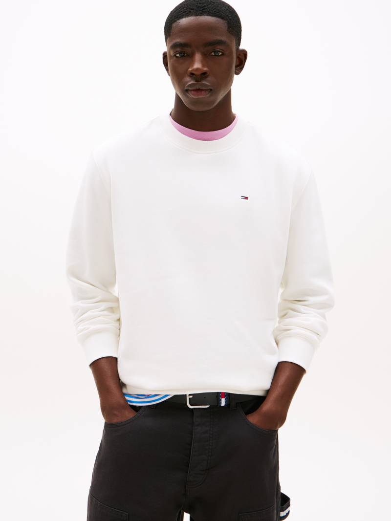 Tommy Jeans Sweatshirt »TJM REG S FLAG CREW«, Mit besticktem Markenlogo auf Brusthöhe von Tommy Jeans