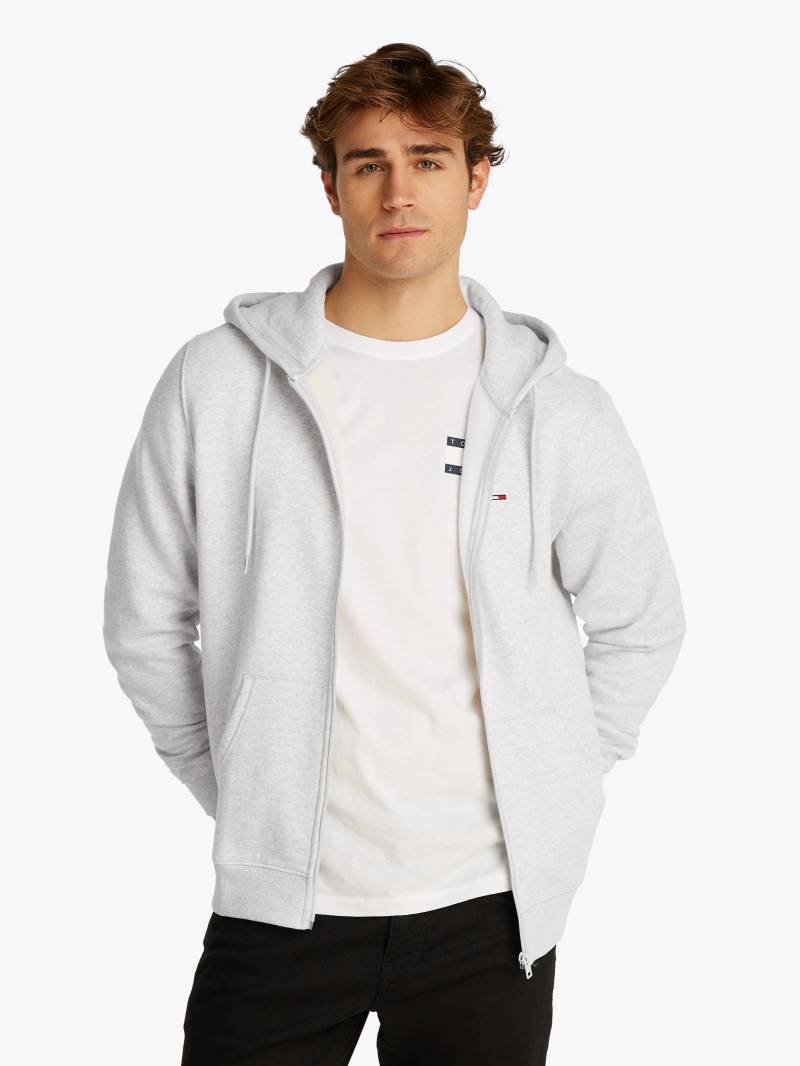 Tommy Jeans Sweatshirt »TJM REG S FLAG ZIP FLEECE THRU«, mit bestickten Markenlogo auf Brusthöhe von Tommy Jeans