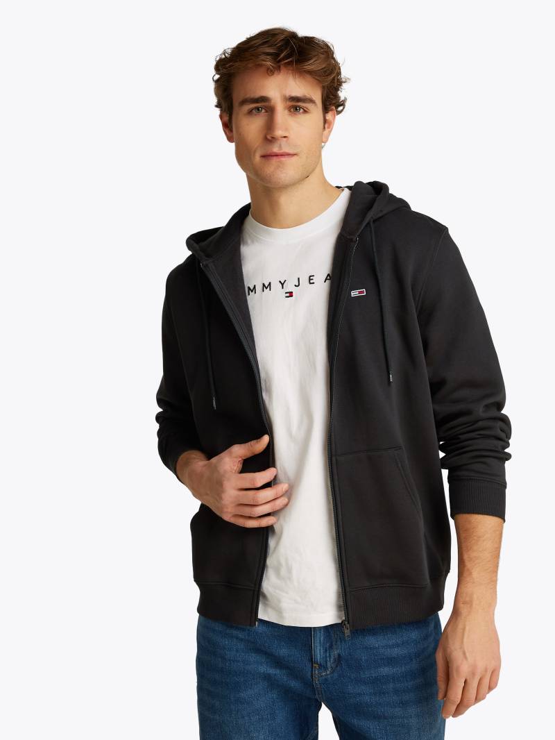 Tommy Jeans Sweatshirt »TJM REG S FLAG ZIP FLEECE THRU«, mit bestickten Markenlogo auf Brusthöhe von Tommy Jeans