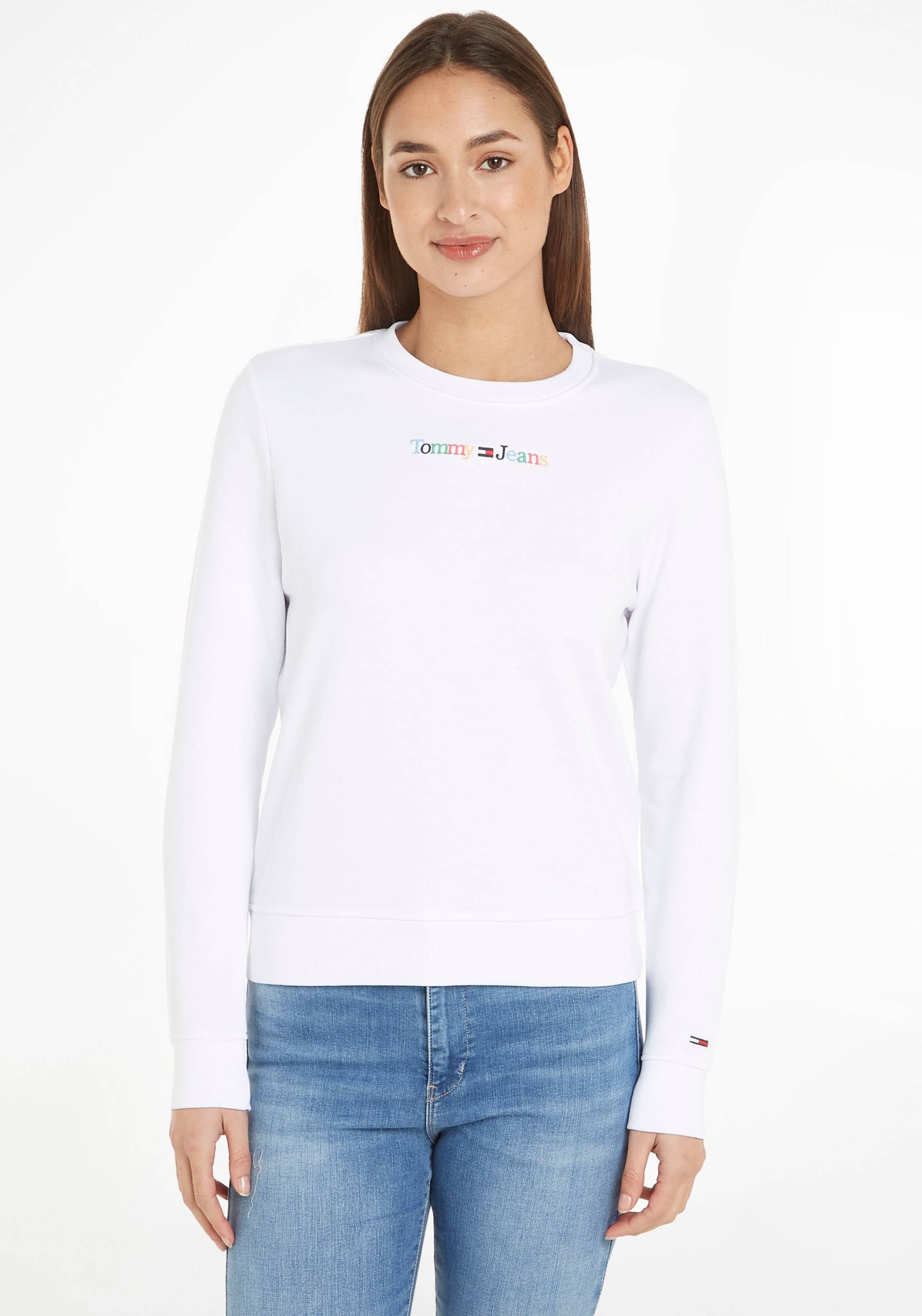 Tommy Jeans Sweatshirt »TJW REG COLOR SERIF LINEAR CREW« von Tommy Jeans