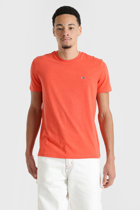 Tommy Jeans T-Shirt | Bright Vermillion Heather | Herren | XS Tommy Jeans T-Shirt | Bright Vermillion Heather | Herren | XS von Tommy Jeans