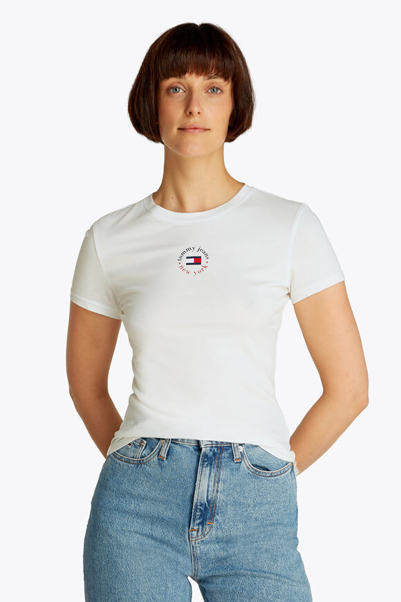 Tommy Jeans T-Shirt | Offwhite | Damen  | S von Tommy Jeans