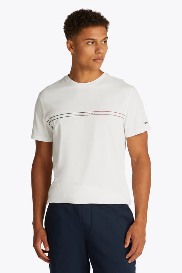 Tommy Jeans T-Shirt | Offwhite | Herren  | S von Tommy Jeans