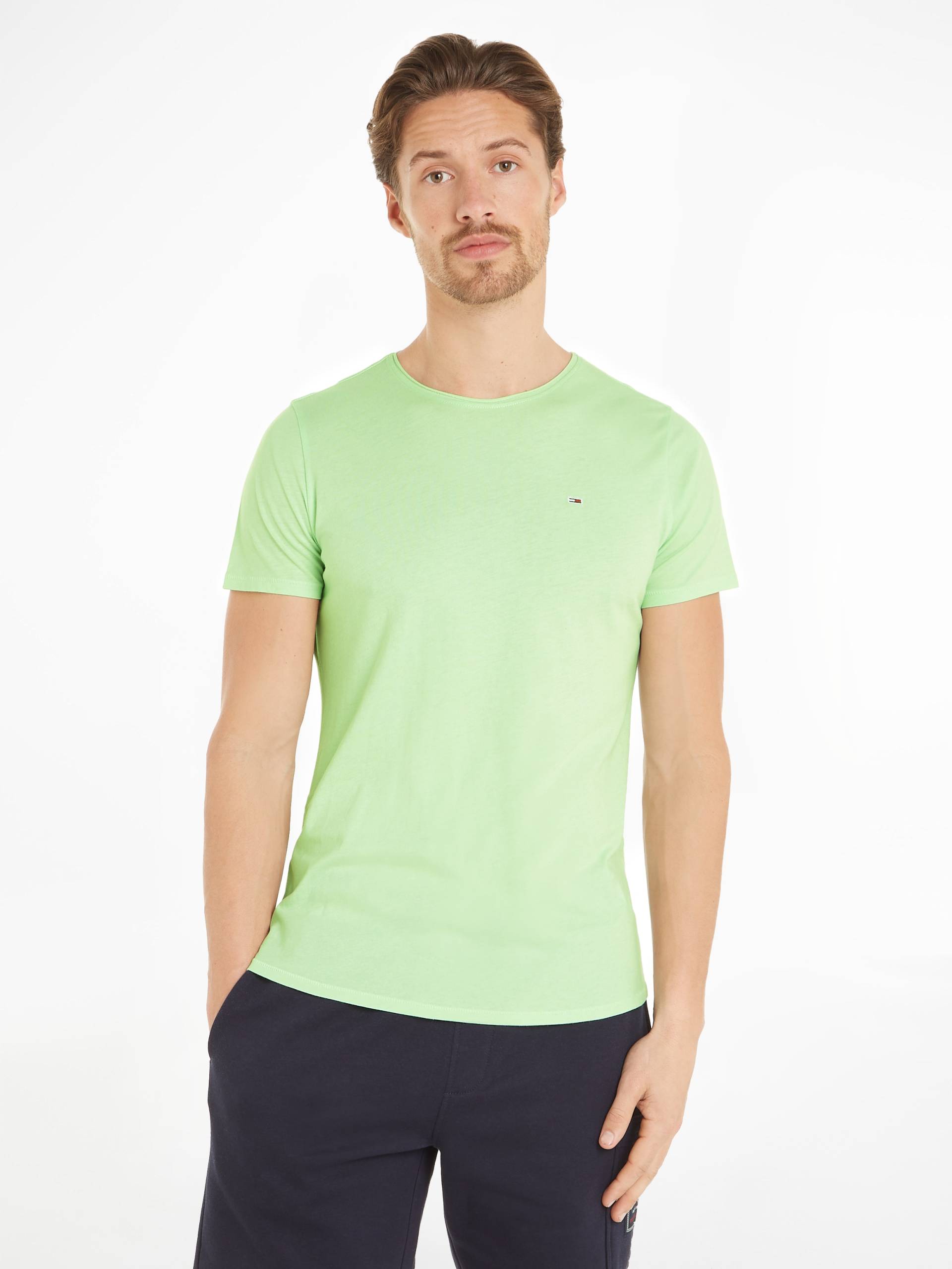 Tommy Jeans T-Shirt »TJM SLIM JASPE C NECK«, Classics Slim Fit mit Markenlabel von Tommy Jeans