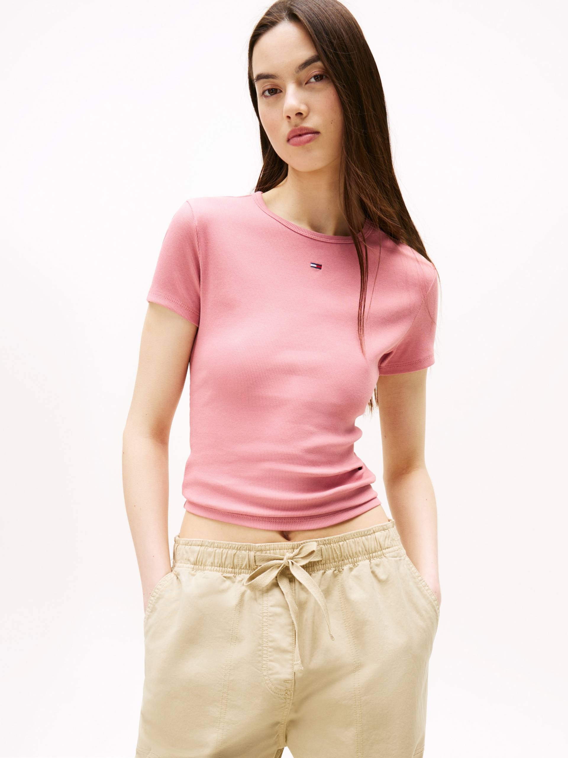 Tommy Jeans T-Shirt »TJW SLIM ESSENTIAL RIB SS«, mit gerippter Struktur von Tommy Jeans