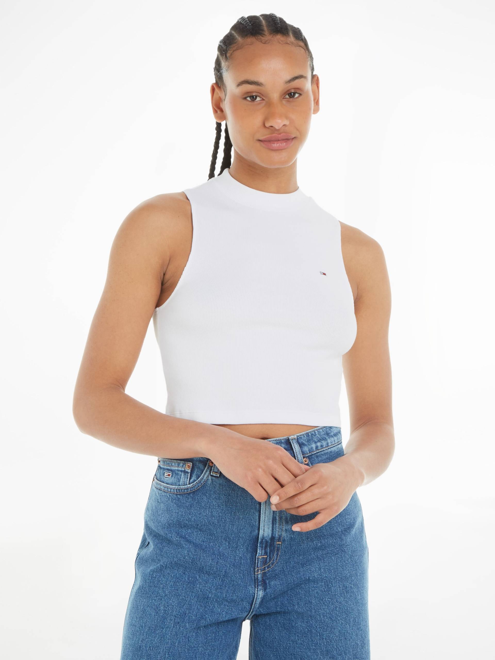 Tommy Jeans Tanktop »TJW CRP MOCKNECK RIB TANK« von Tommy Jeans